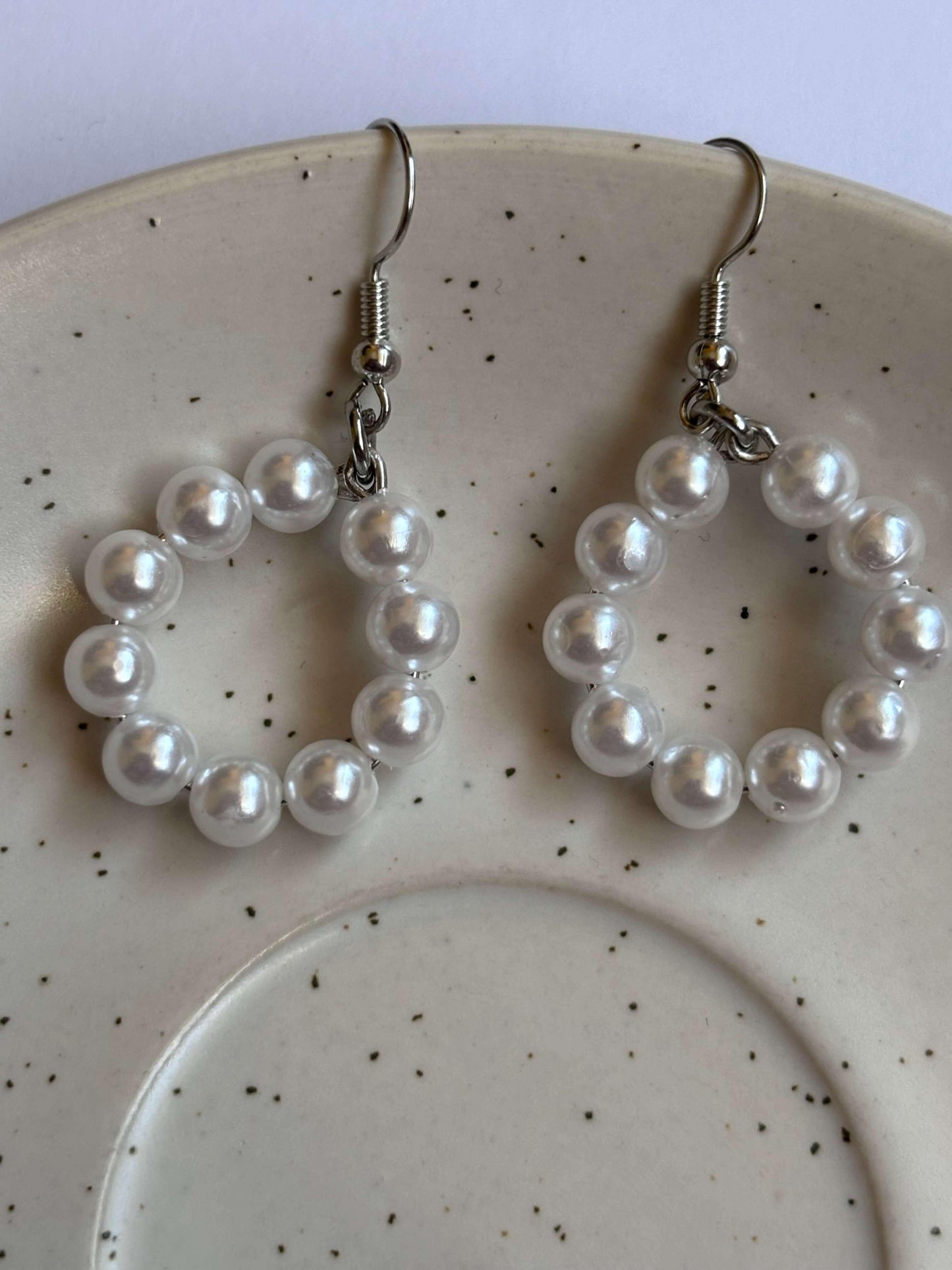 Elegant Statement Pearl Drop Earrings - Curvy Jewels