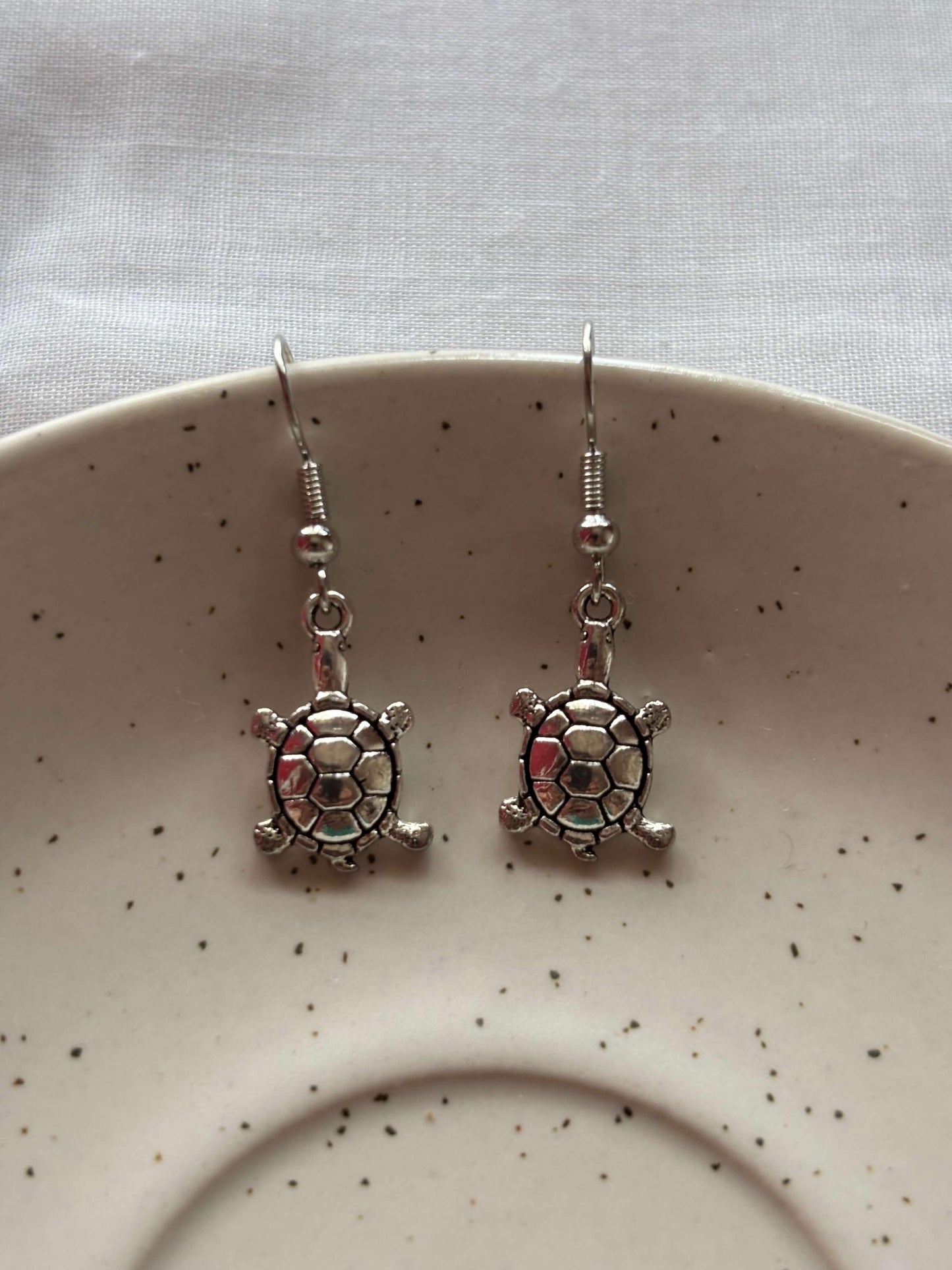 Elegant Brass Tortoise Earrings - Curvy Jewels
