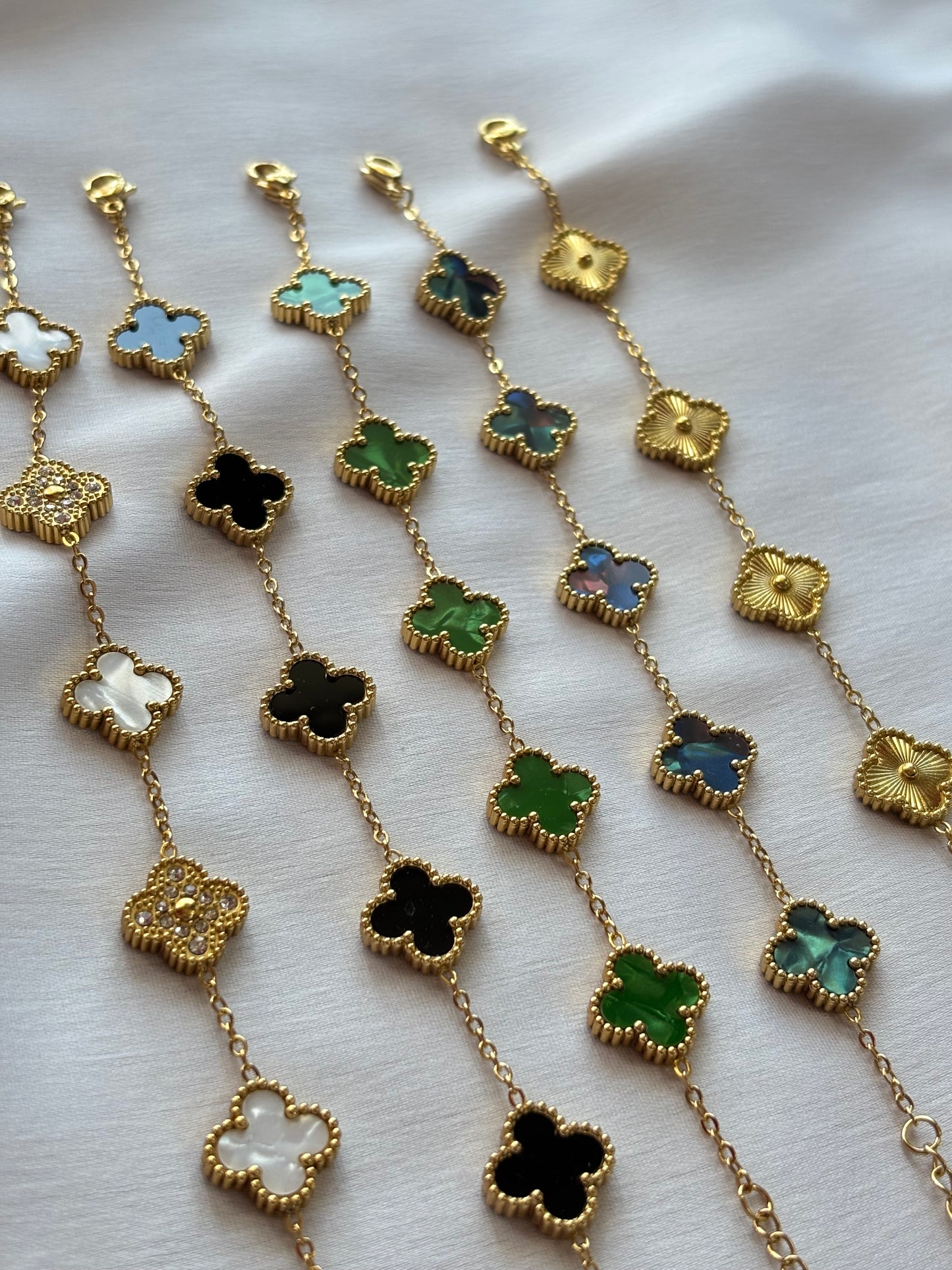Anti-Tarnish Clover Bracelet