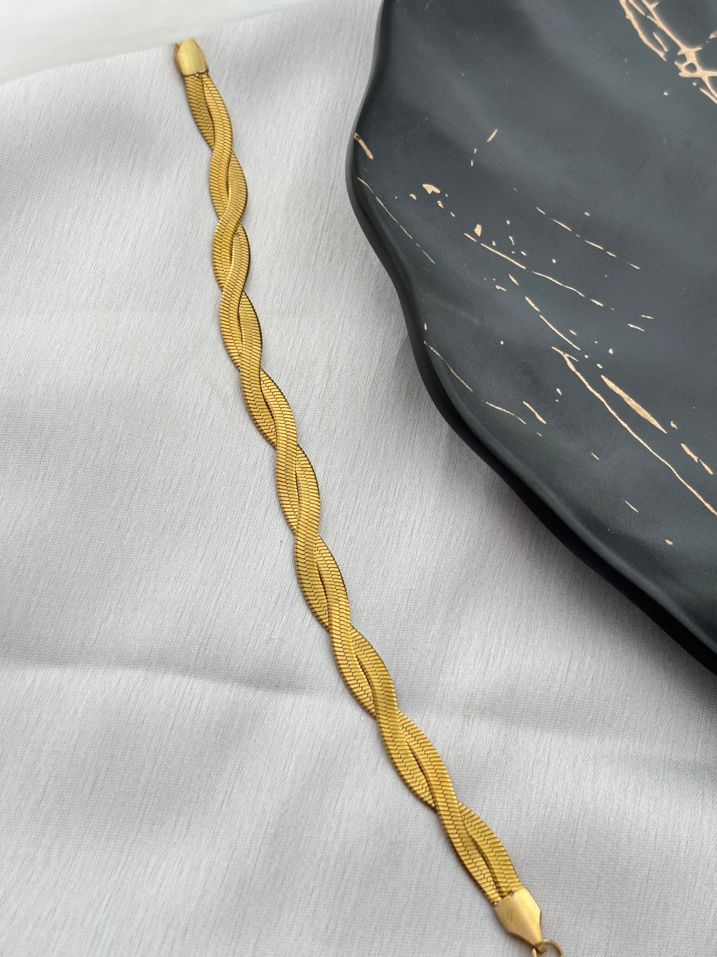 Twisted Snake Chain Bracelet