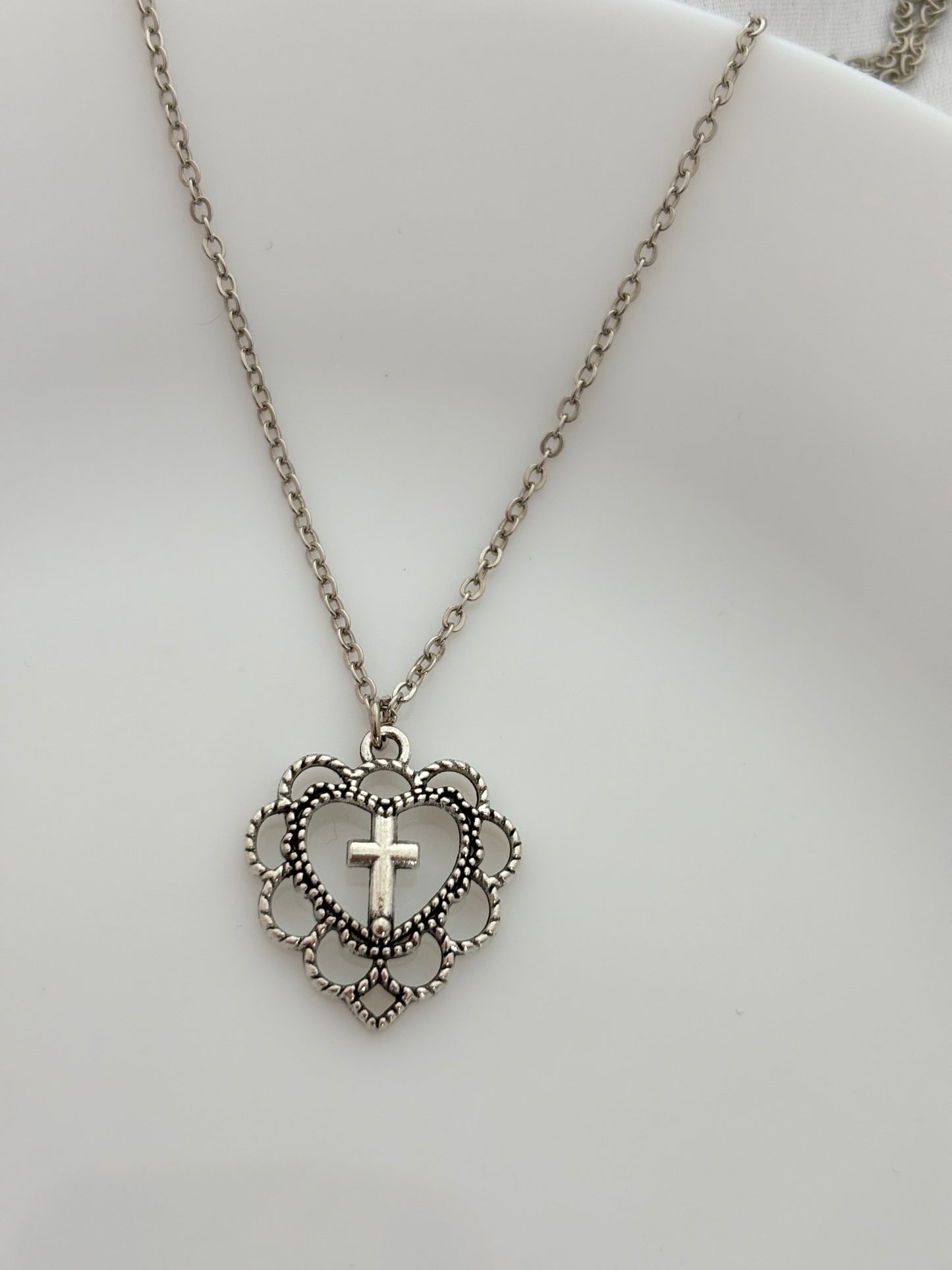 Cross Heart Necklace