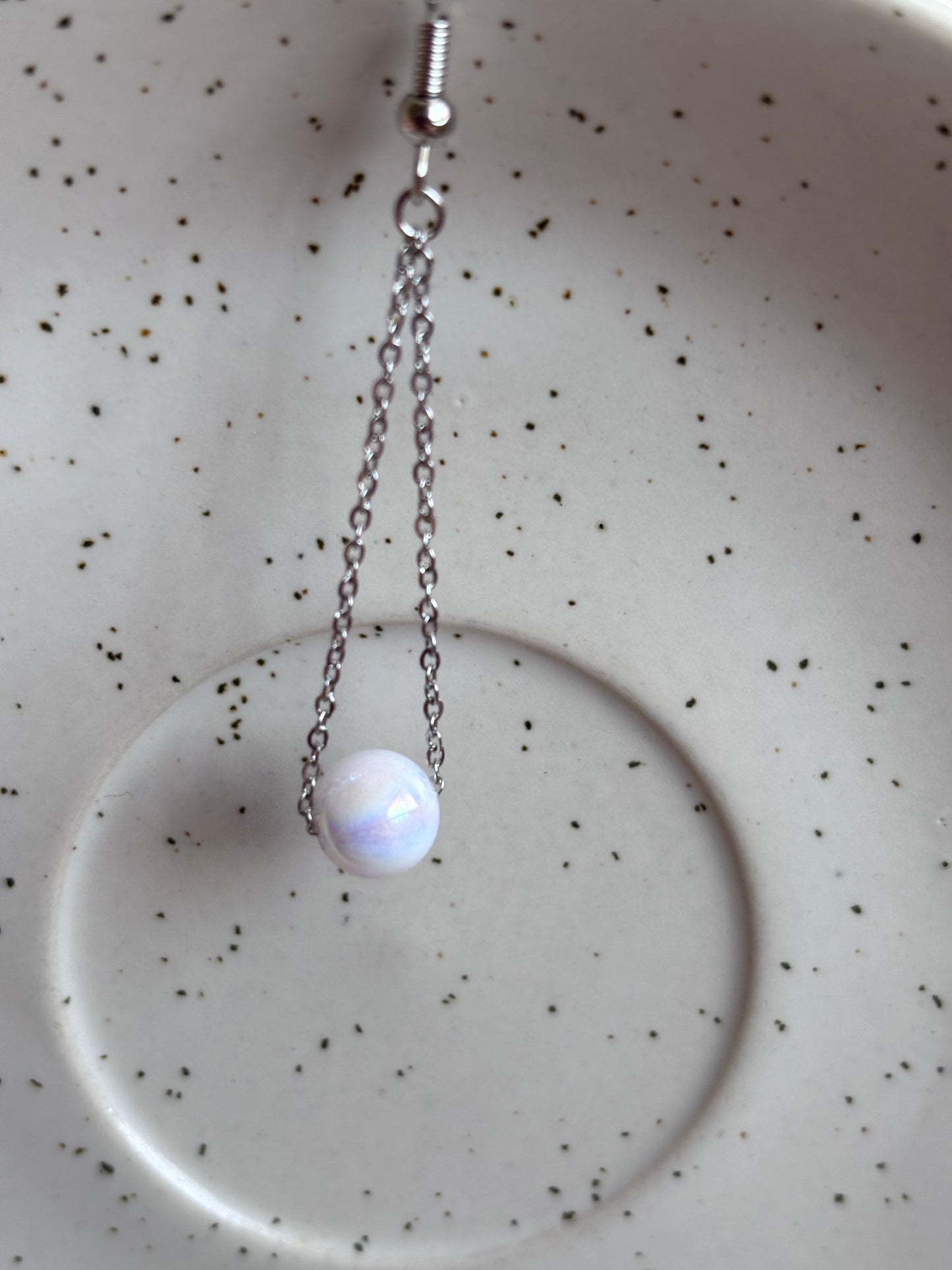 Lustrous Pearl Dangle Earrings - Curvy Jewels