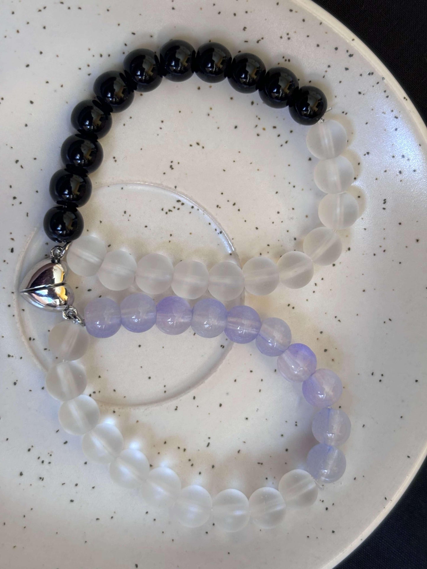 Magnetic Heart Connection Couple's Bracelet - Curvy Jewels