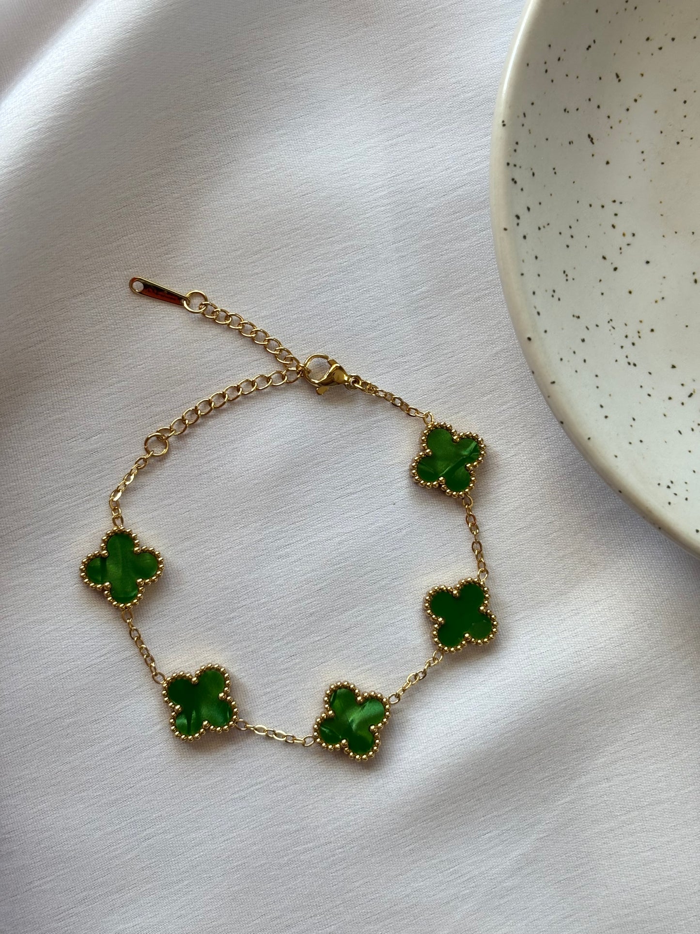 Anti-Tarnish Clover Bracelet