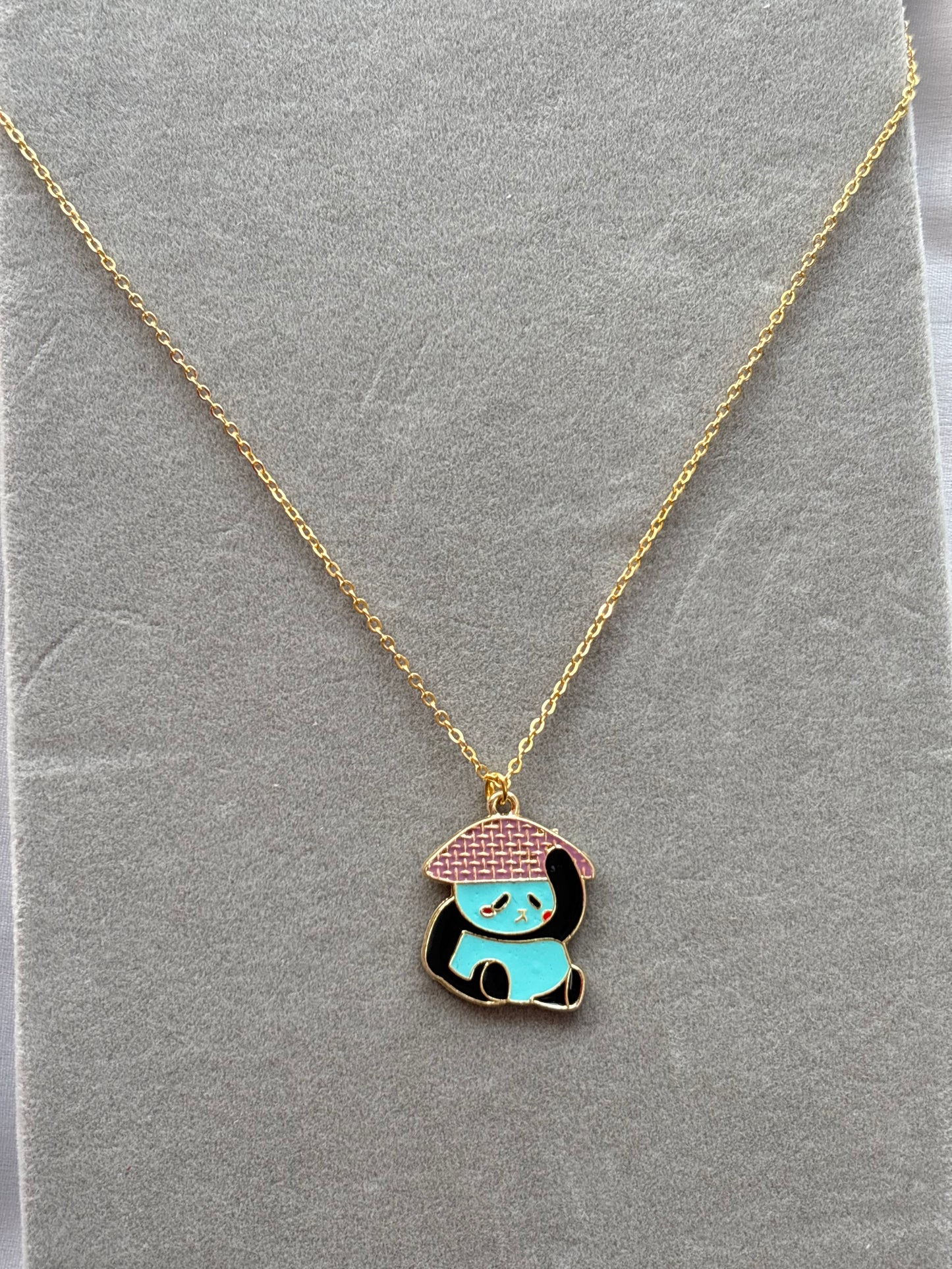 Enamel Panda Necklace