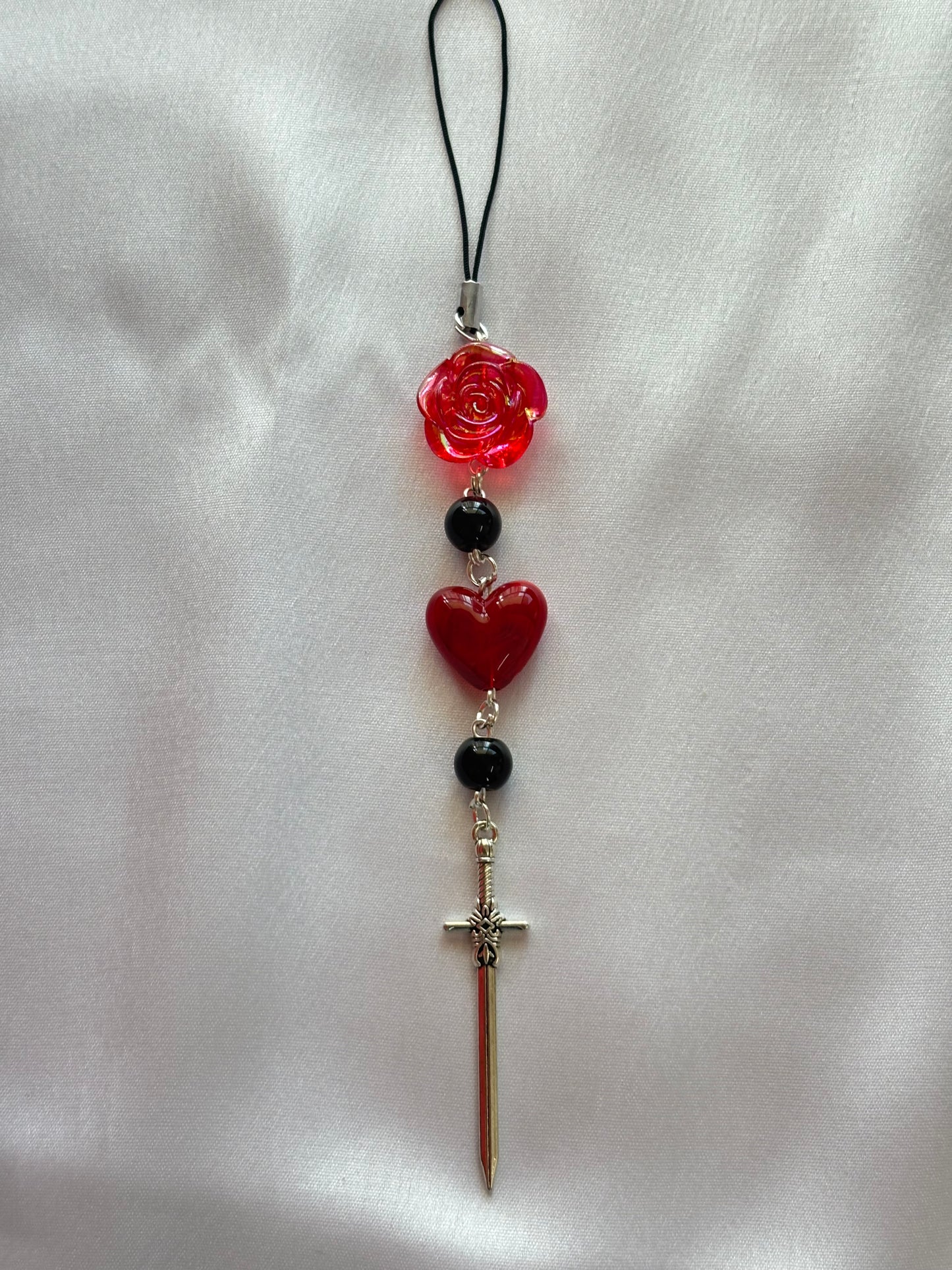 Crimson Blade Phone Charm