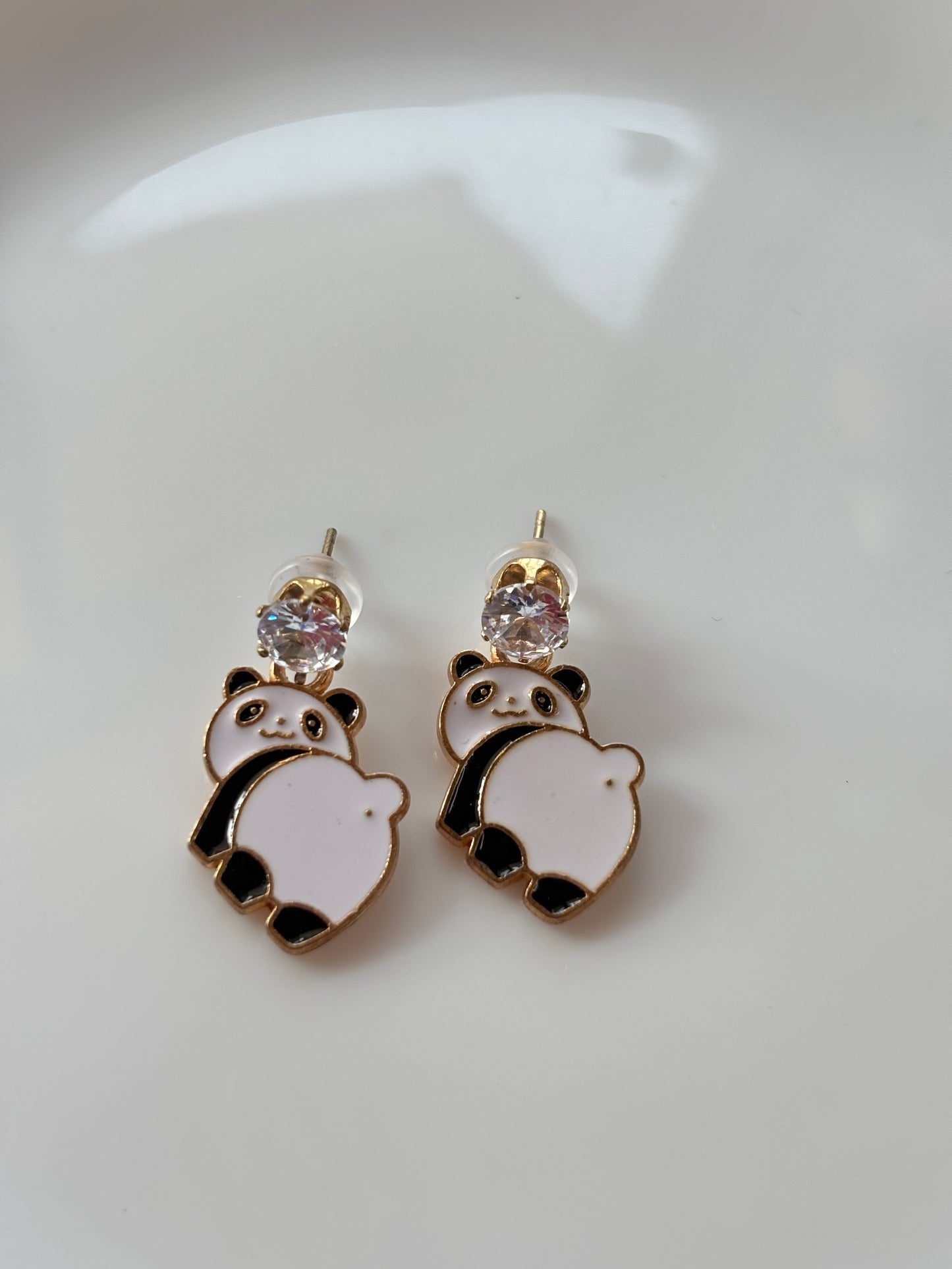 Panda earrings