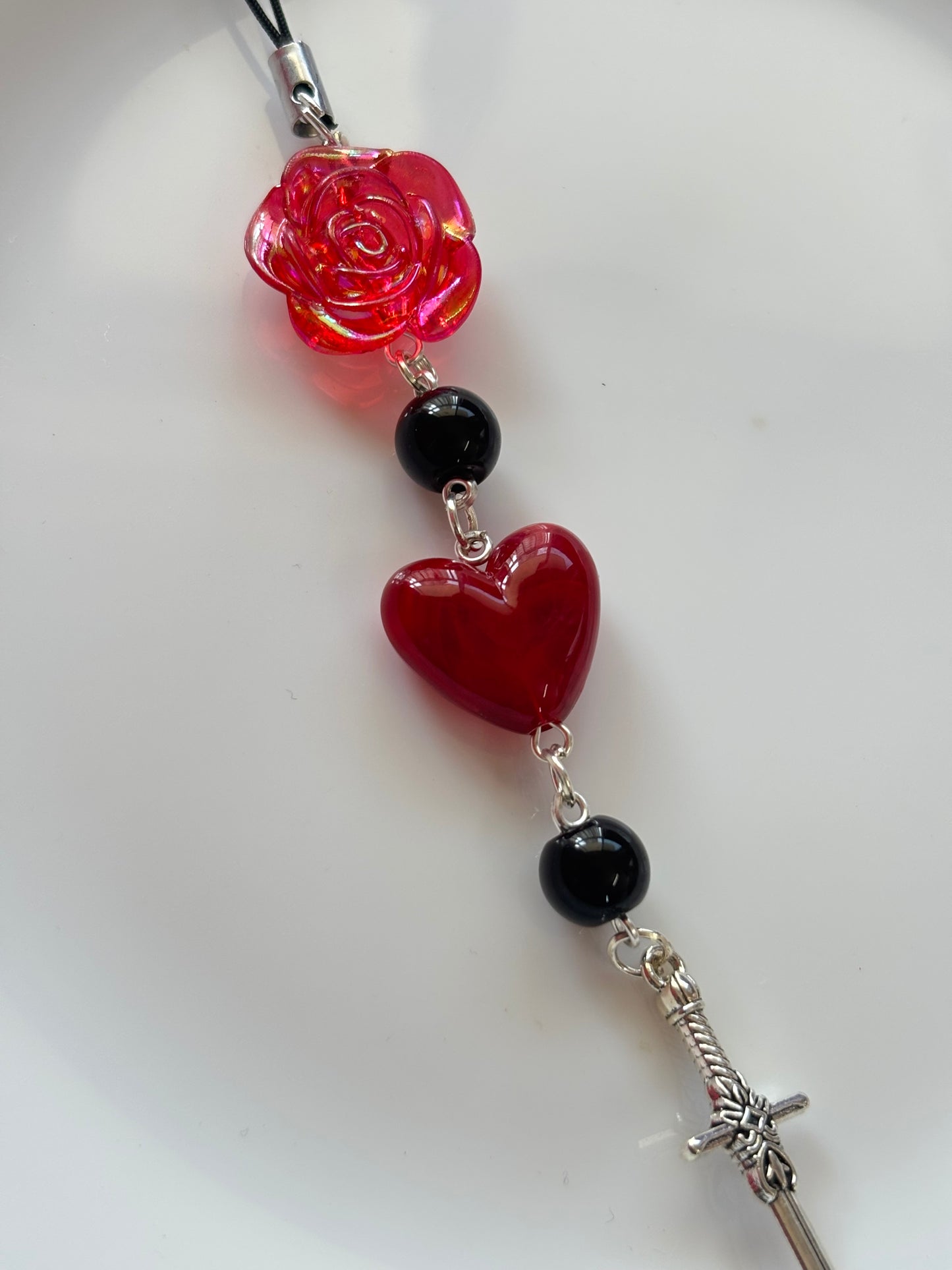 Crimson Blade Phone Charm