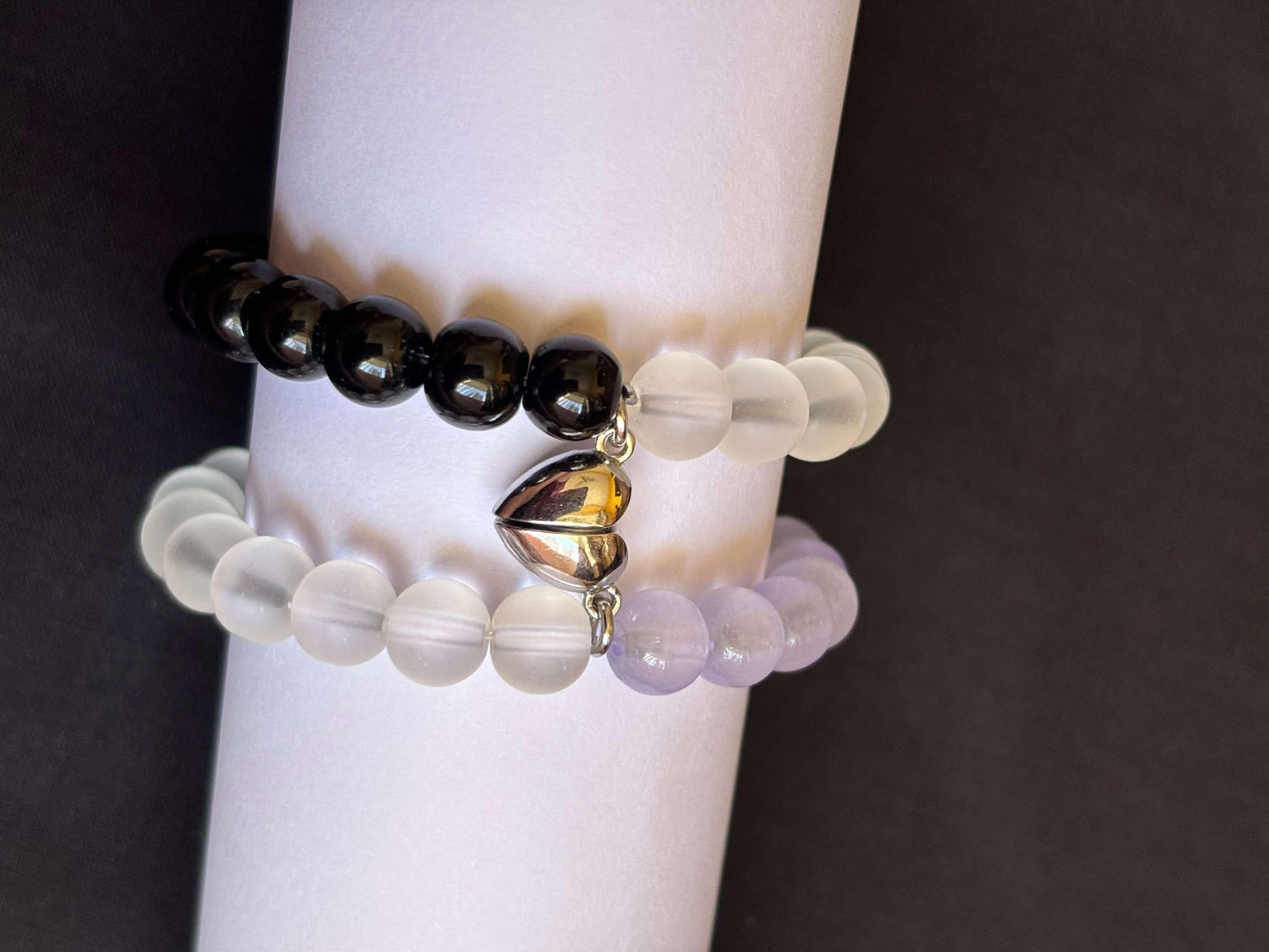 Magnetic Heart Connection Couple's Bracelet - Curvy Jewels