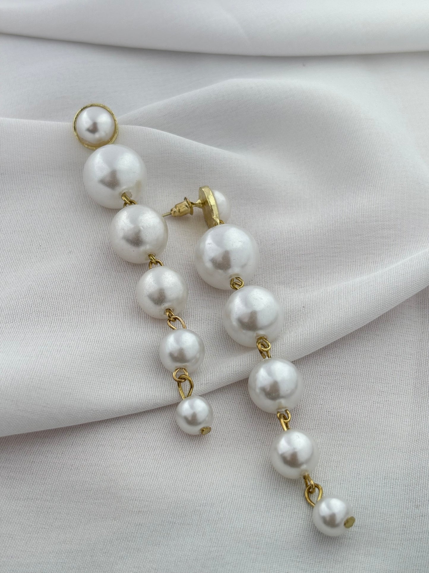 Classic Pearl Cascade Earrings