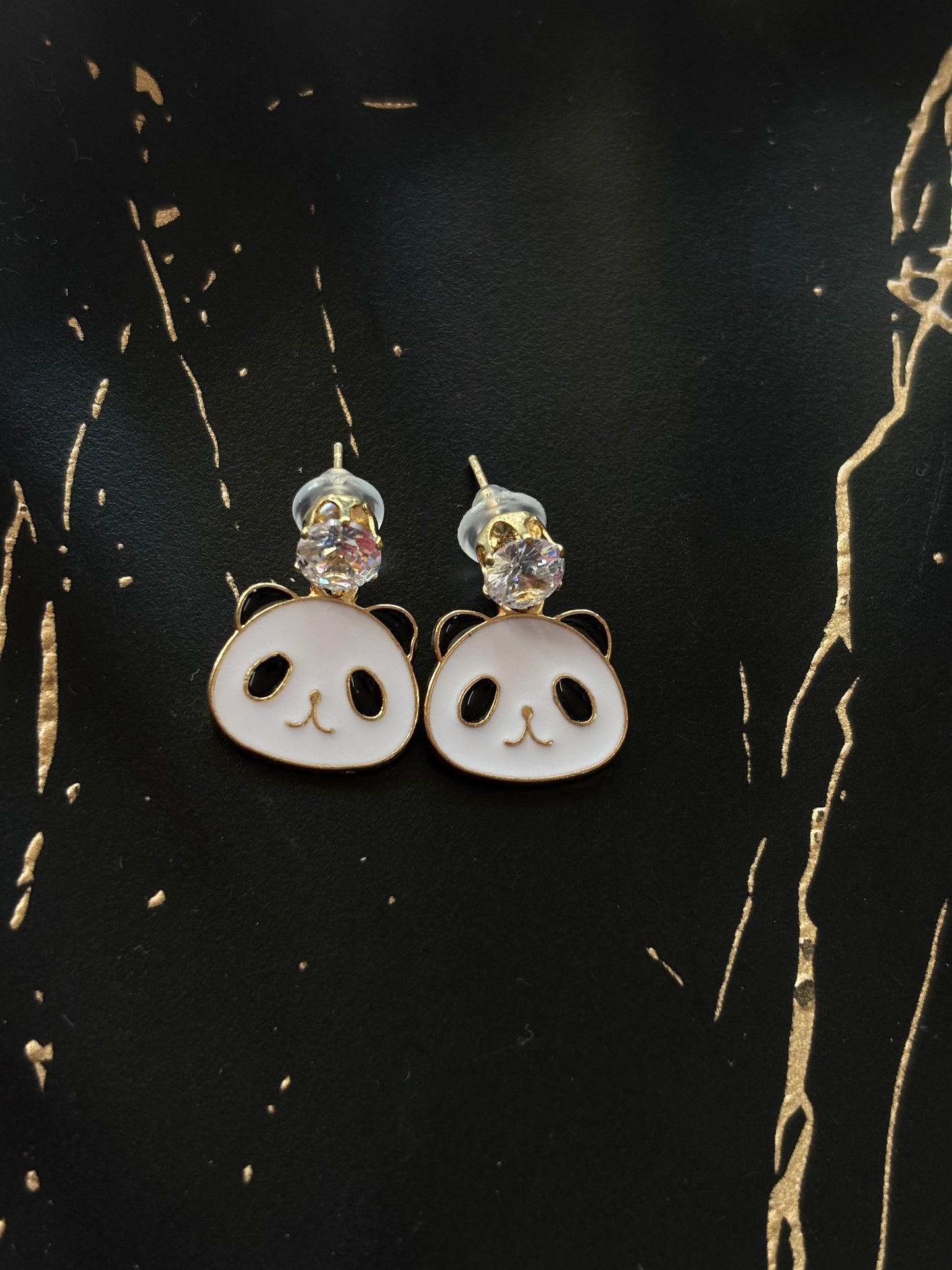 Panda earrings