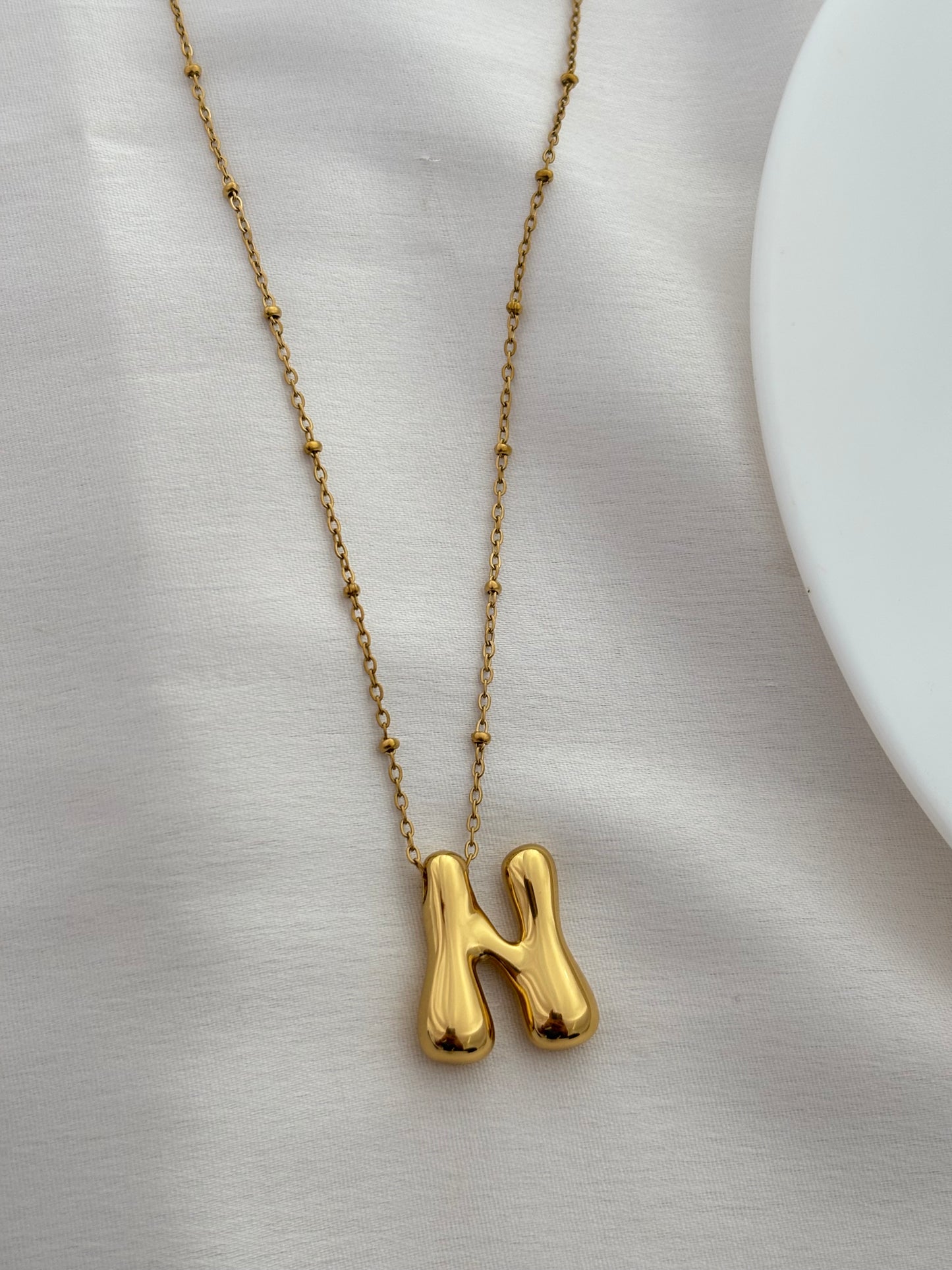 Chunky “N” initial letter Necklace