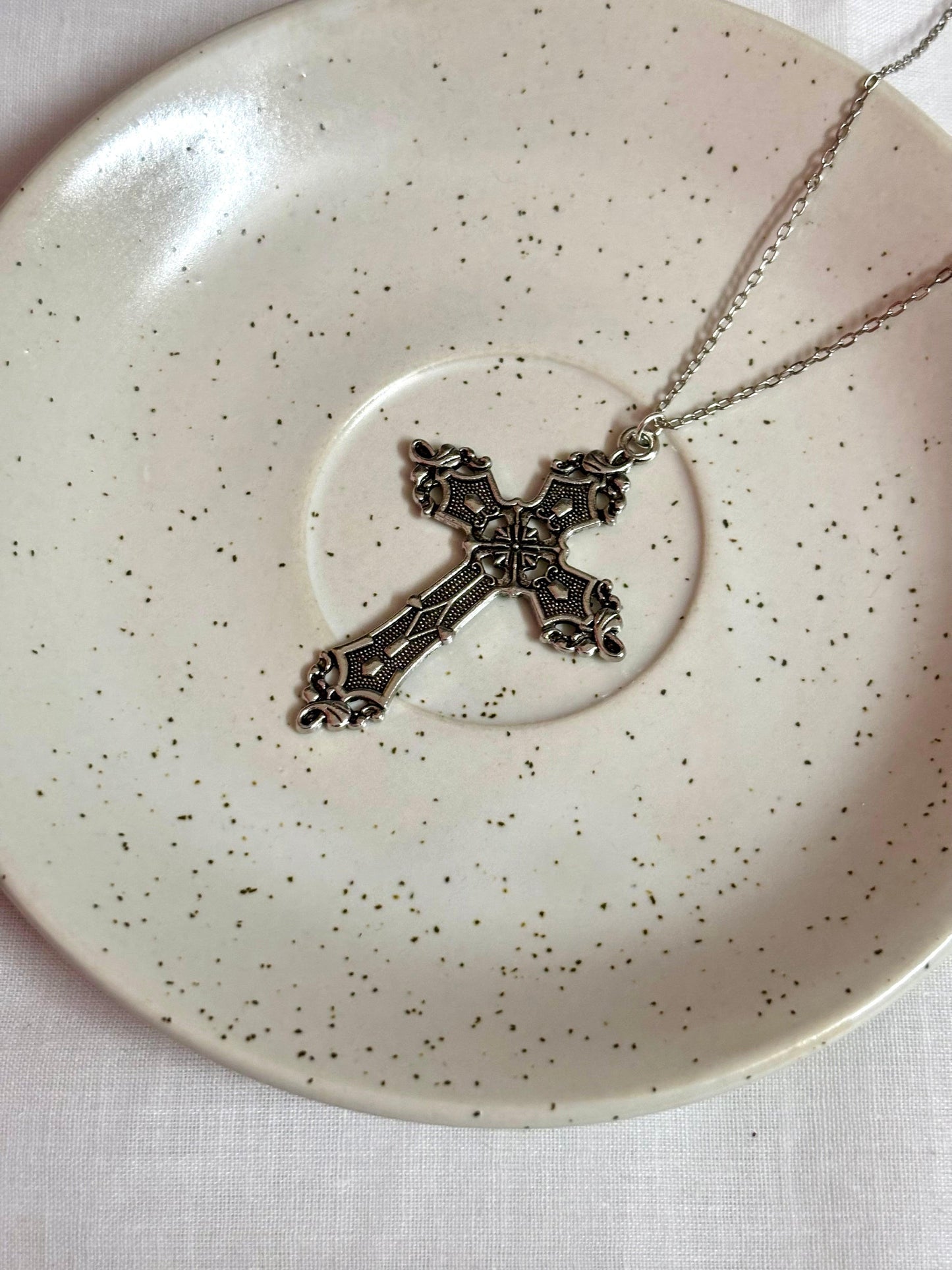 Gothic Celestial Cross Pendant - Curvy Jewels