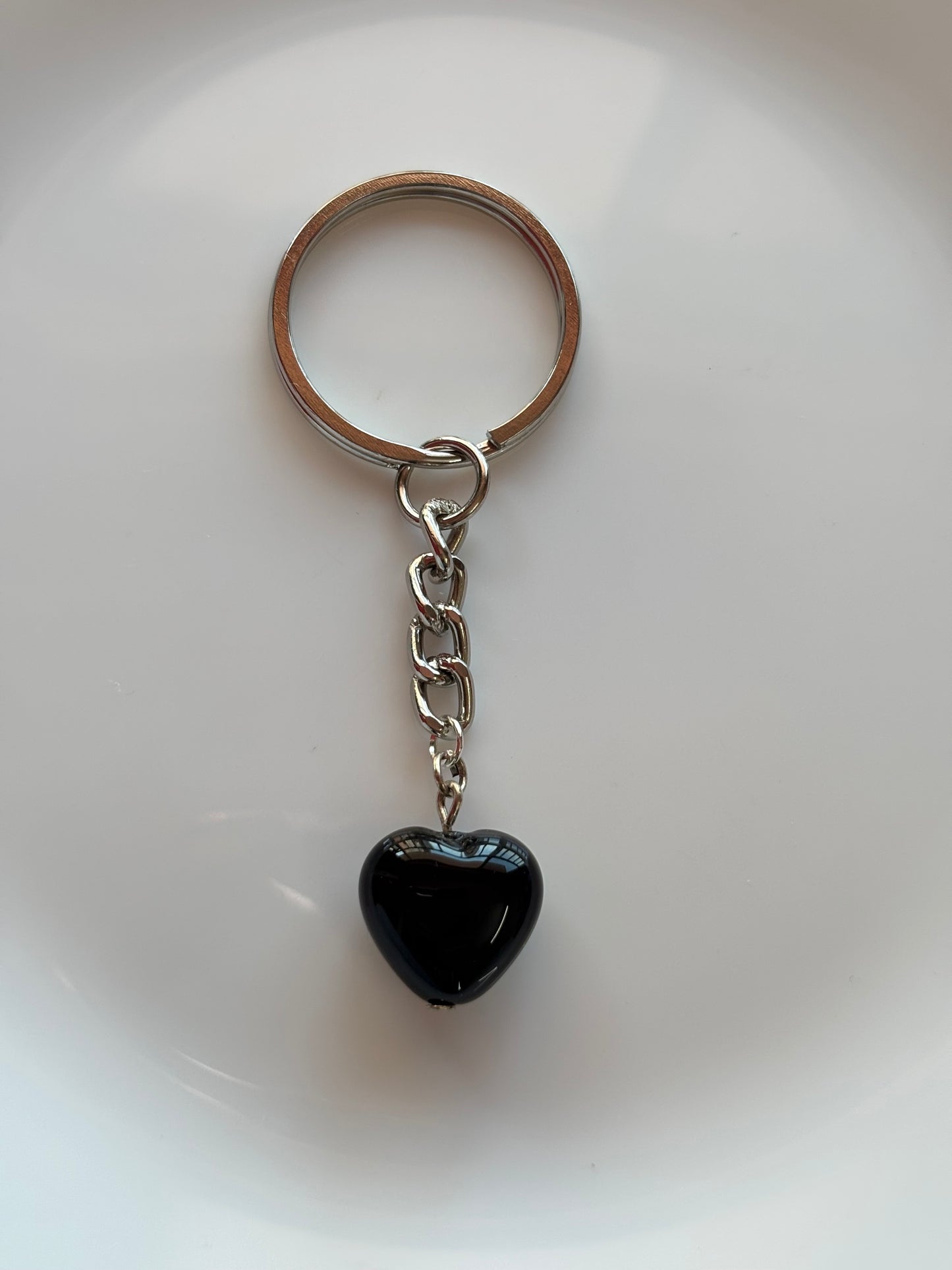 Black Heart Keychain