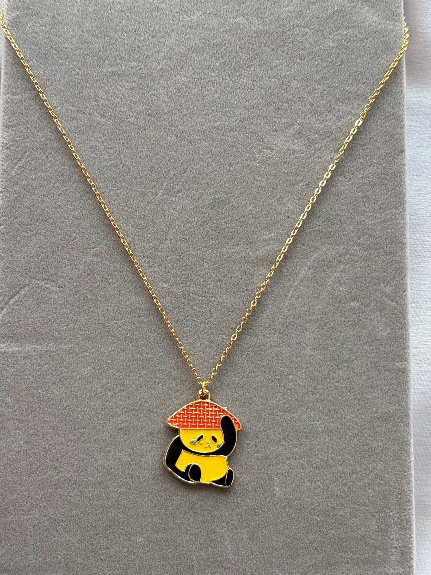 Enamel Panda Necklace