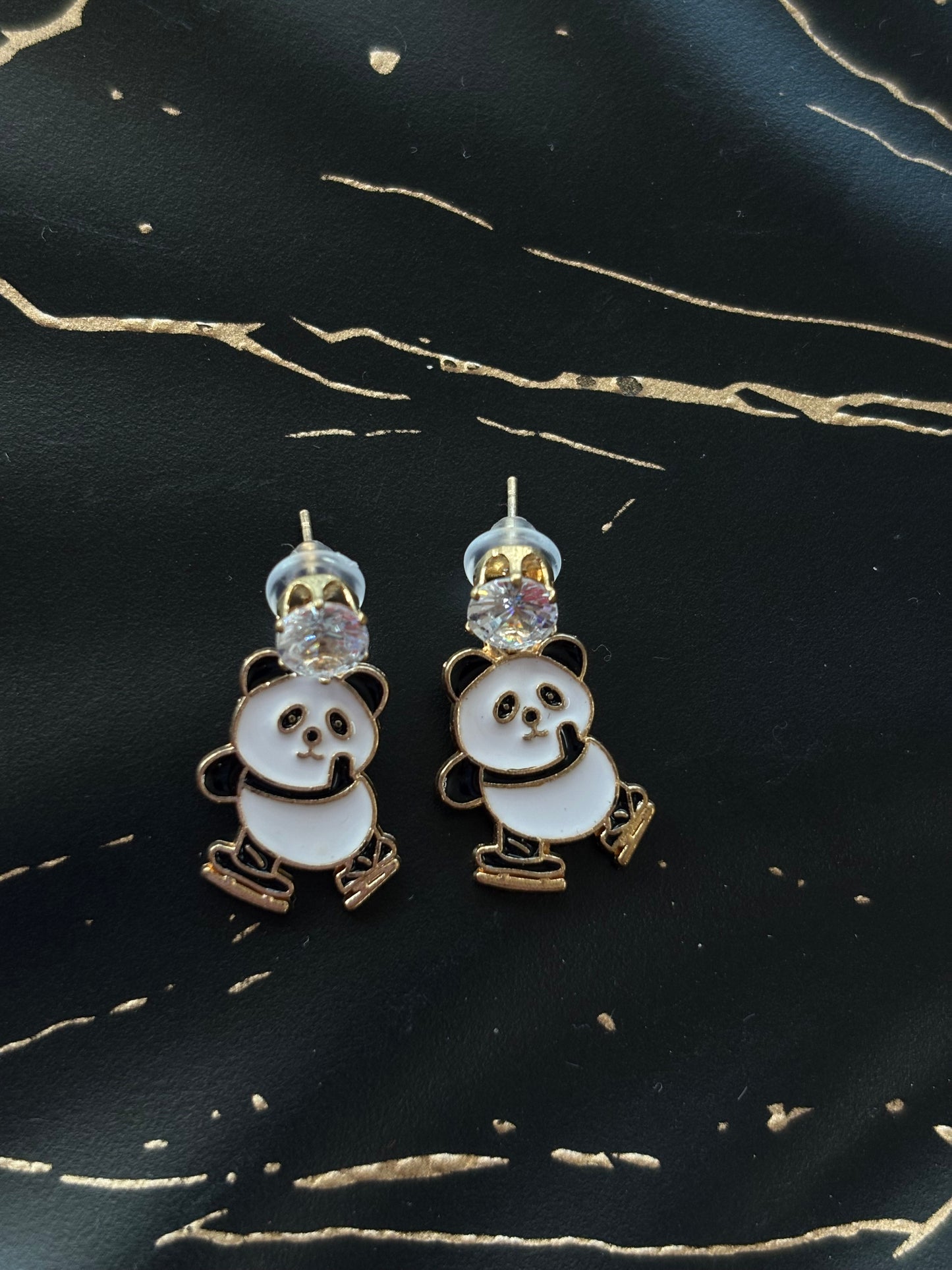 Panda Earrings