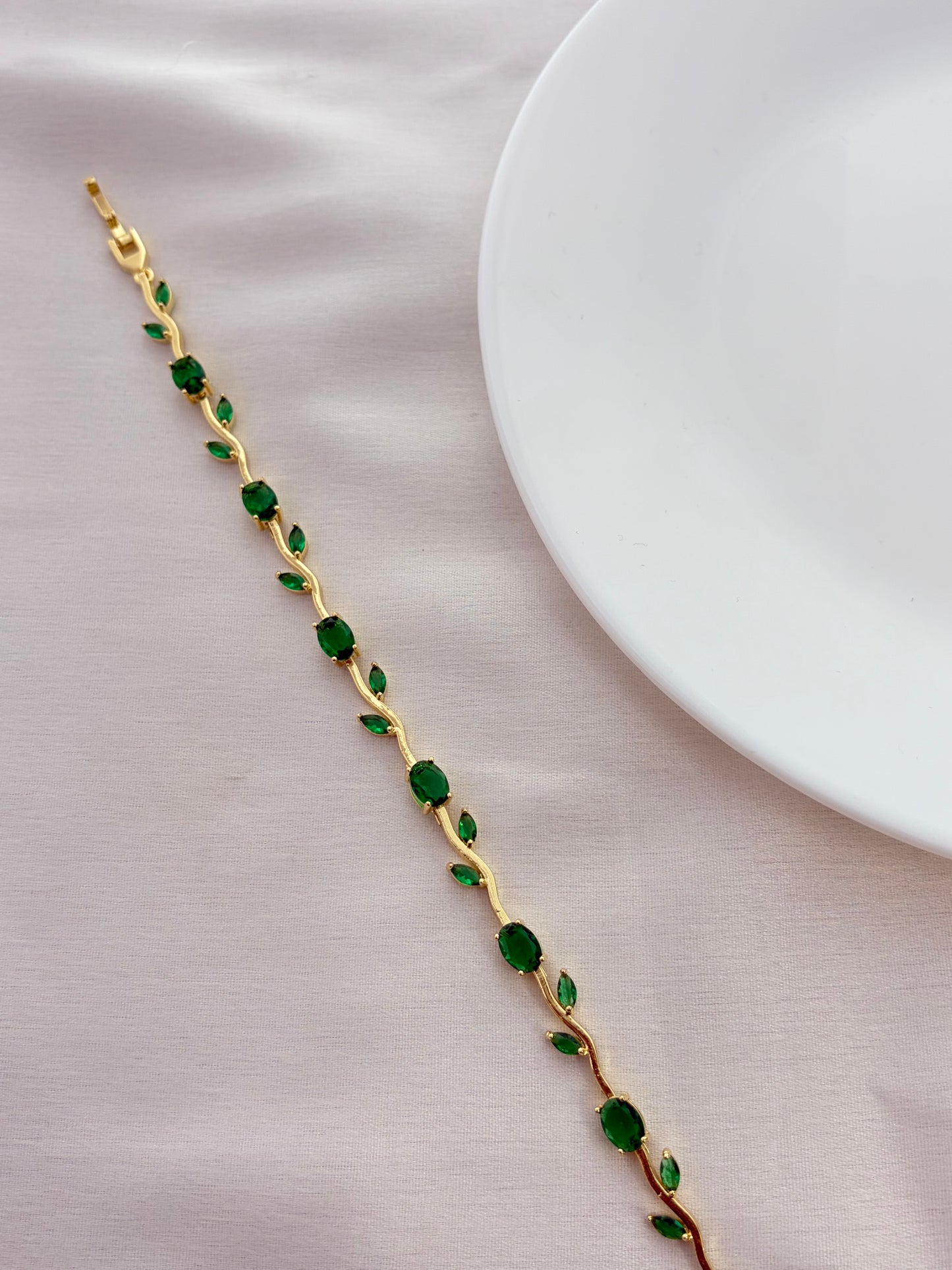 Emerald Green Vine Bracelet