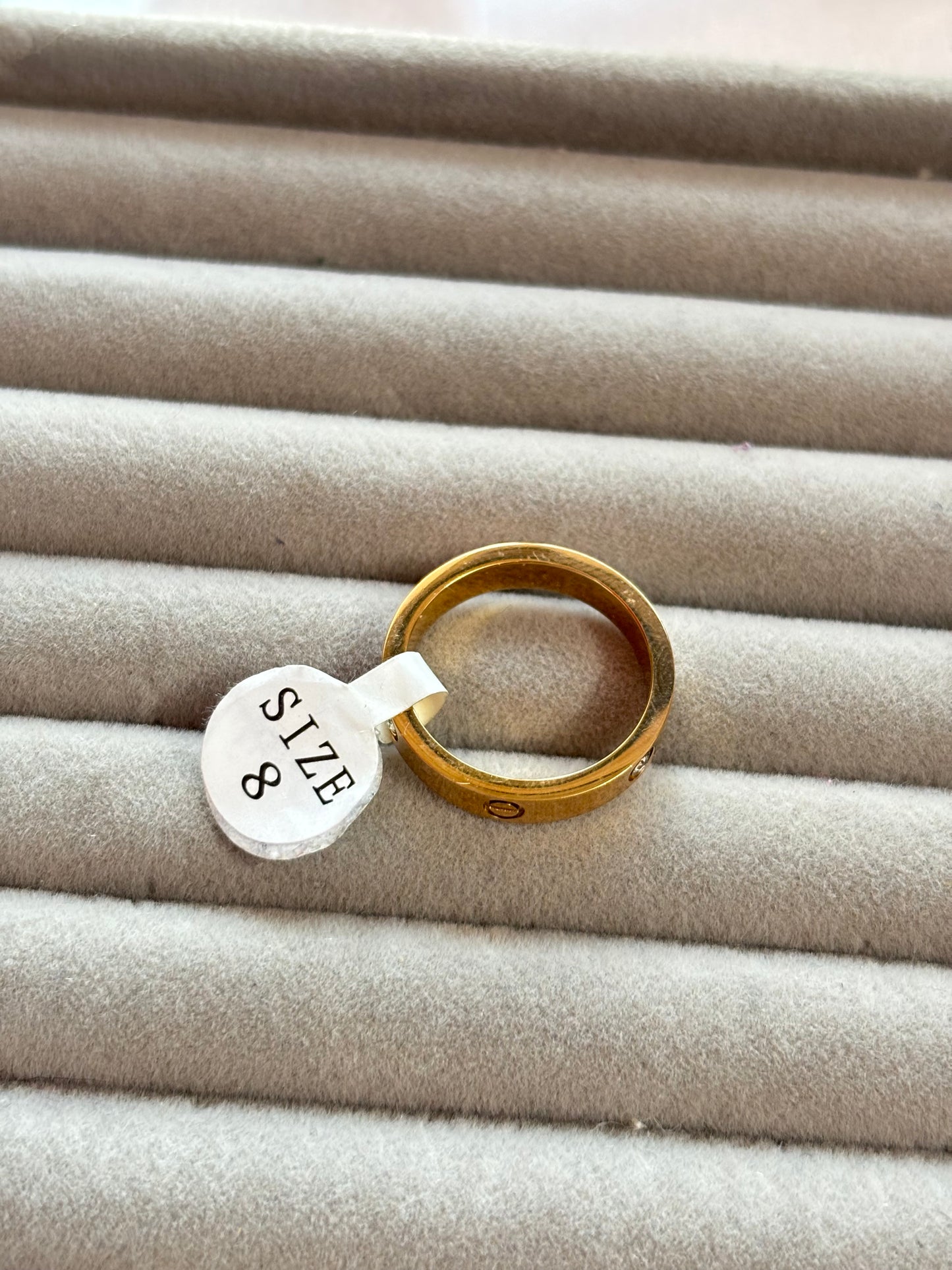 Elegant Stainless Steel Ring - Rose Gold - Curvy Jewels