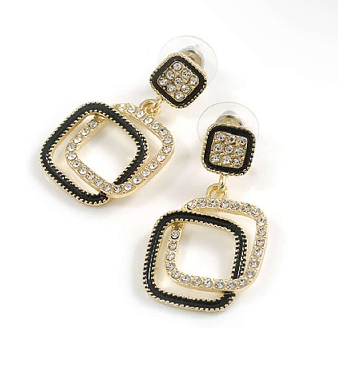 Geometric Elegance Earrings - Curvy Jewels