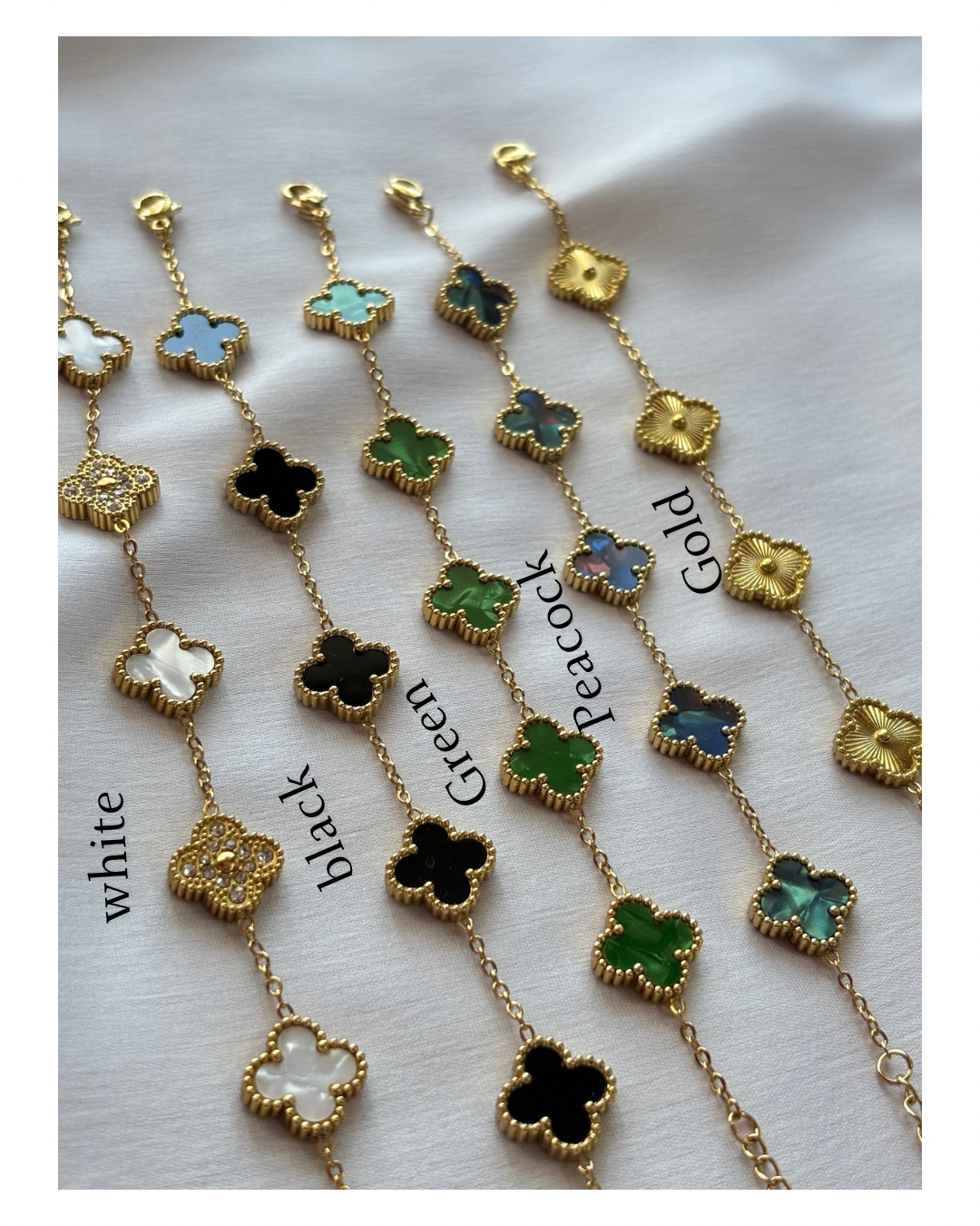 Anti-Tarnish Clover Bracelet