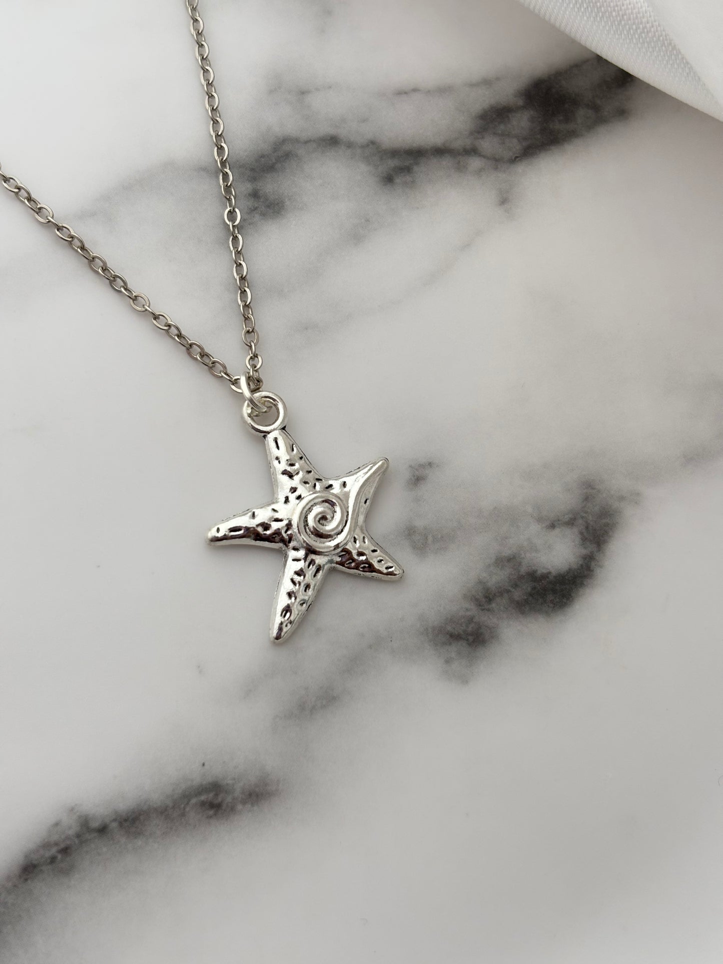 Tiny Cosmic Swirl Necklace