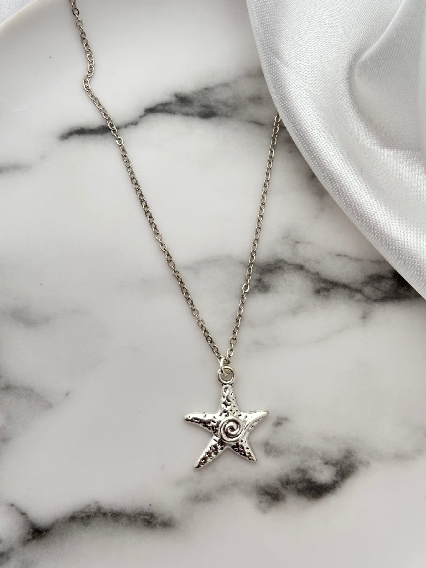 Tiny Cosmic Swirl Necklace