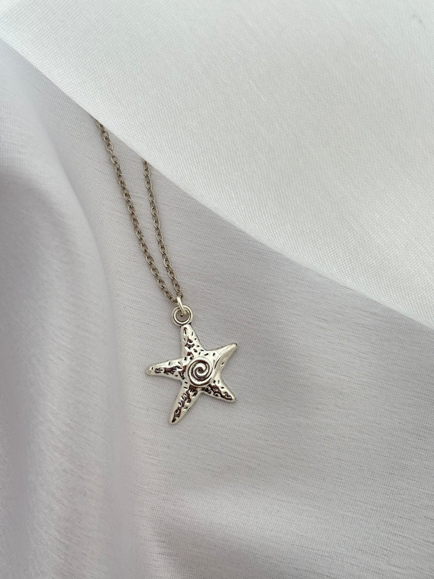 Tiny Cosmic Swirl Necklace