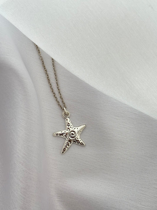 Tiny Cosmic Swirl Necklace