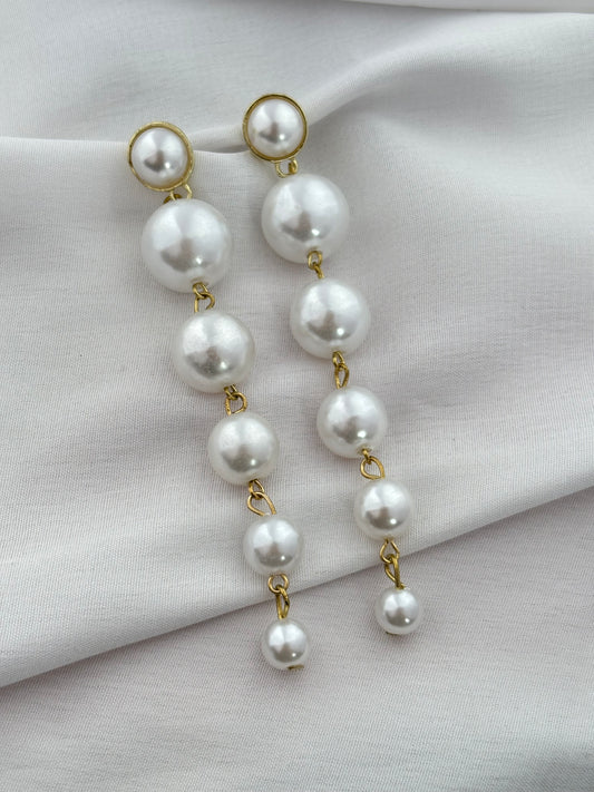 Classic Pearl Cascade Earrings