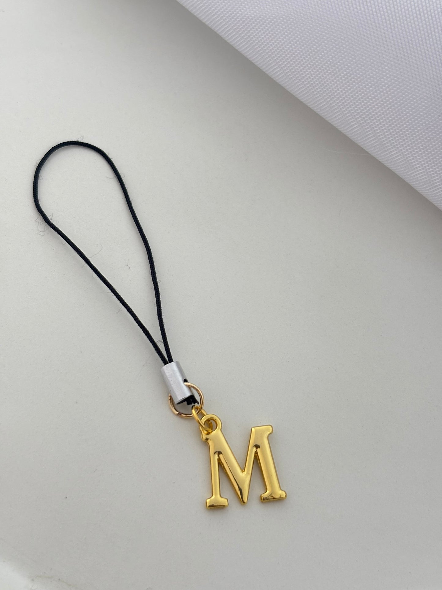 Custom  Golden Initial Phone Charm ( A-Z)