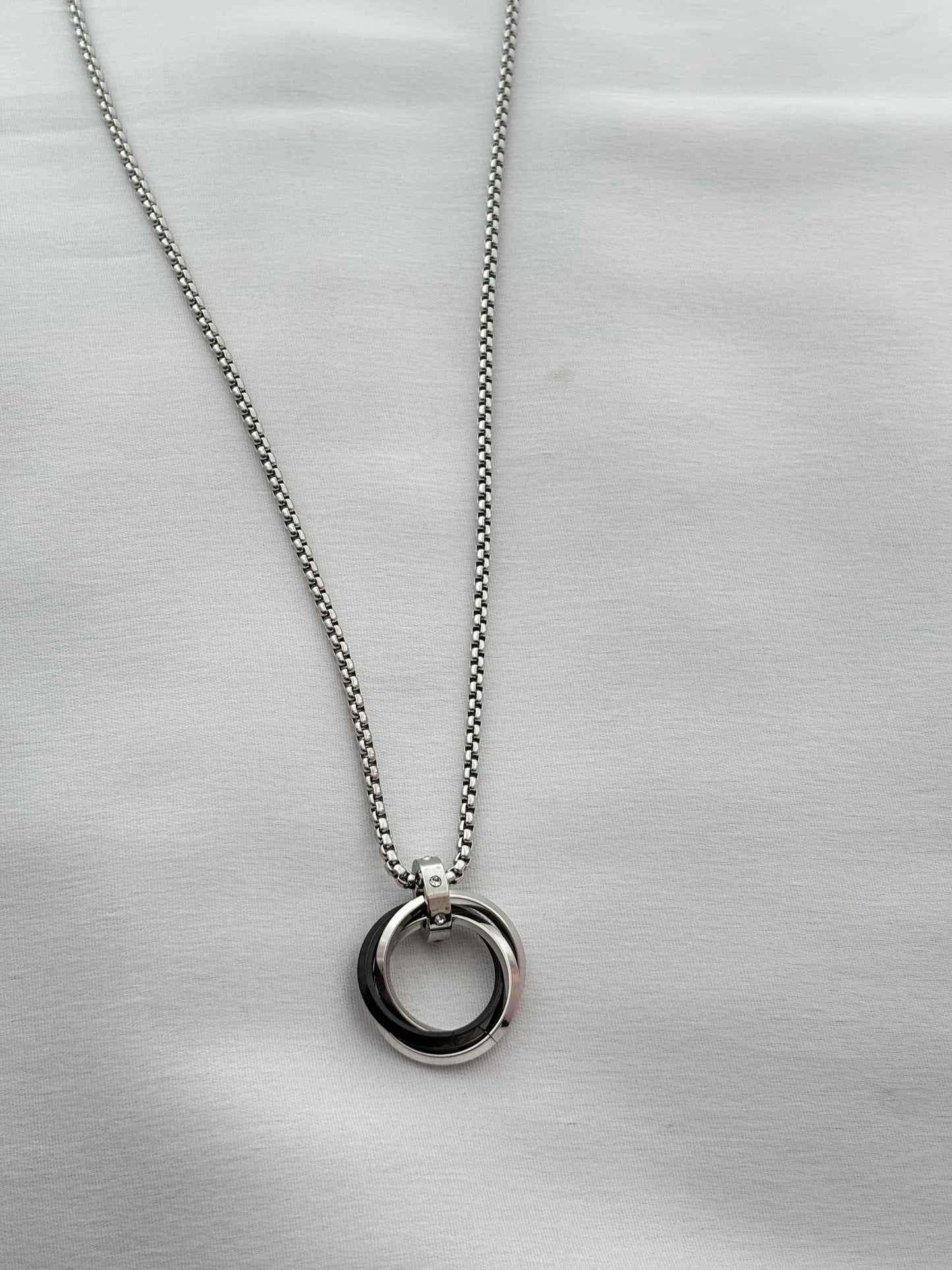 Dual-Core Pendant Necklace for Men!