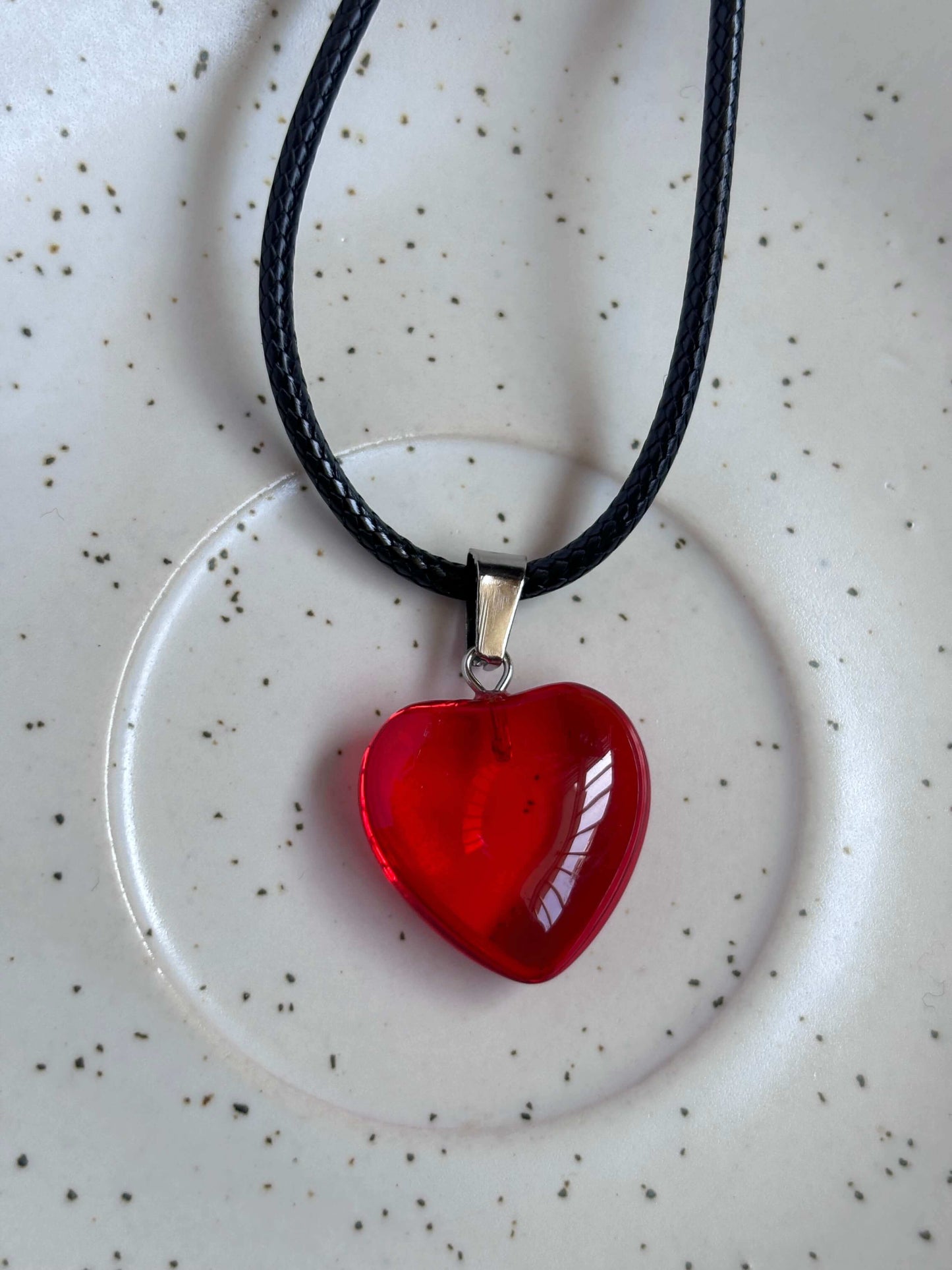 Red Heart Cord Chain