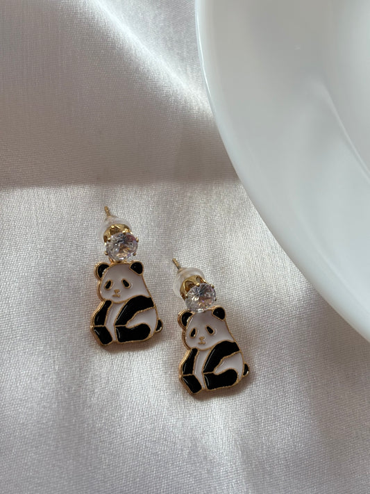 Panda Earrings