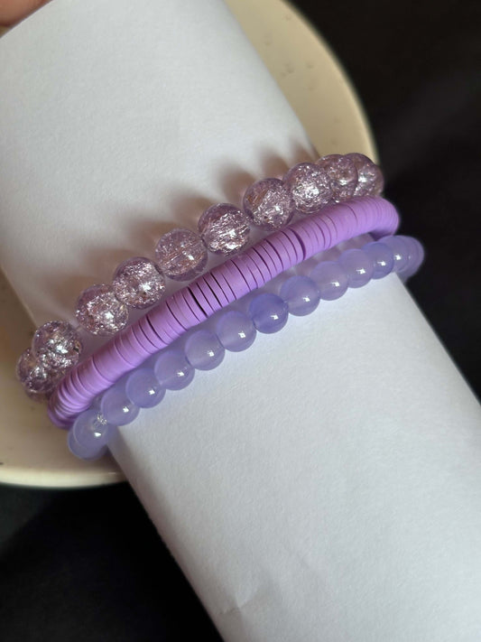 Lilac Bracelet Stack