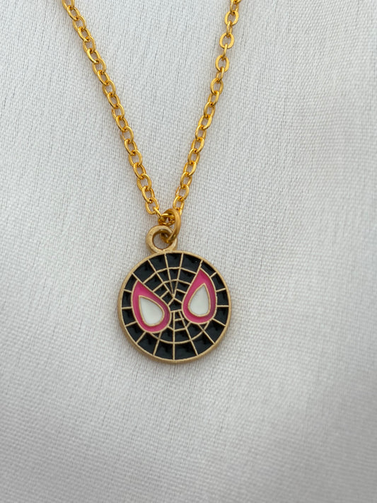 Spider-Gwen Enamel Pendant Necklace