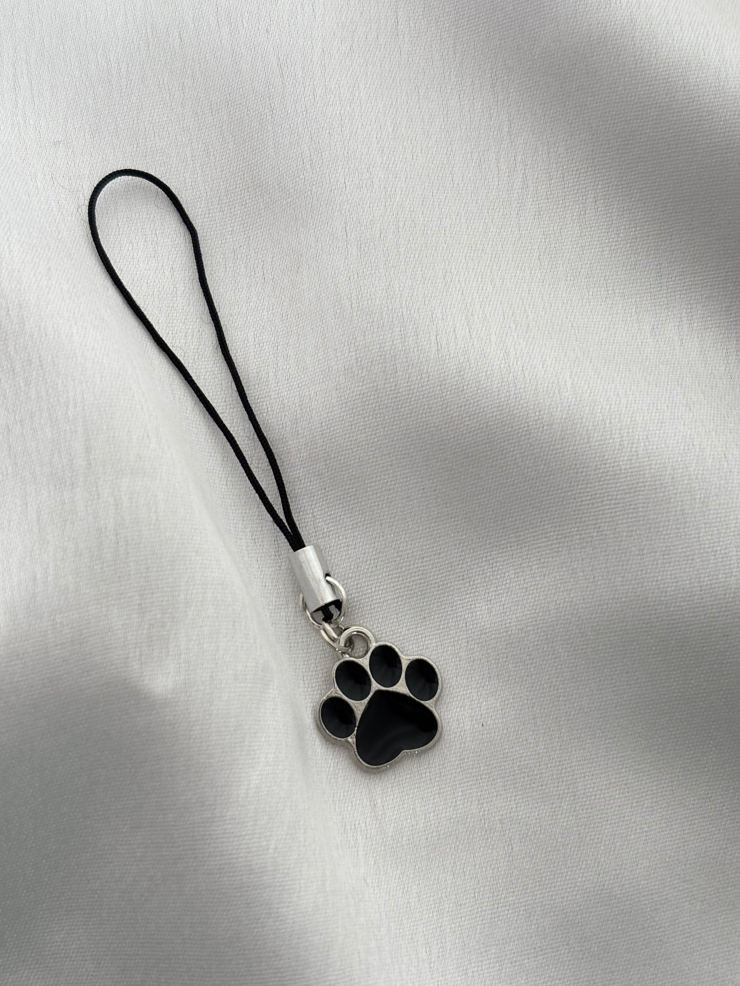 Black Paw Print Charm