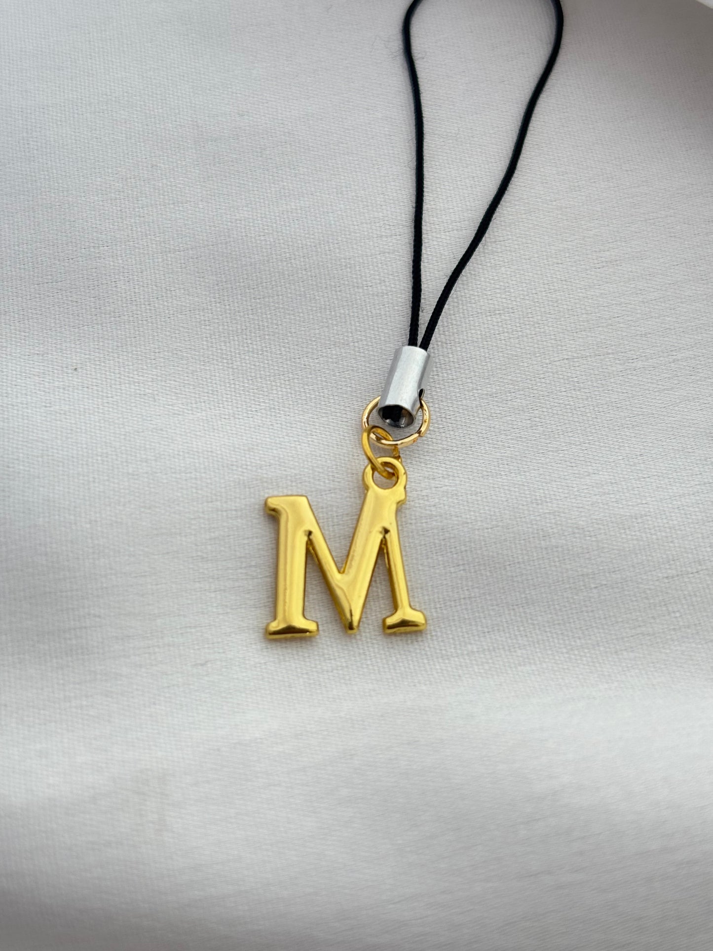 Custom  Golden Initial Phone Charm ( A-Z)