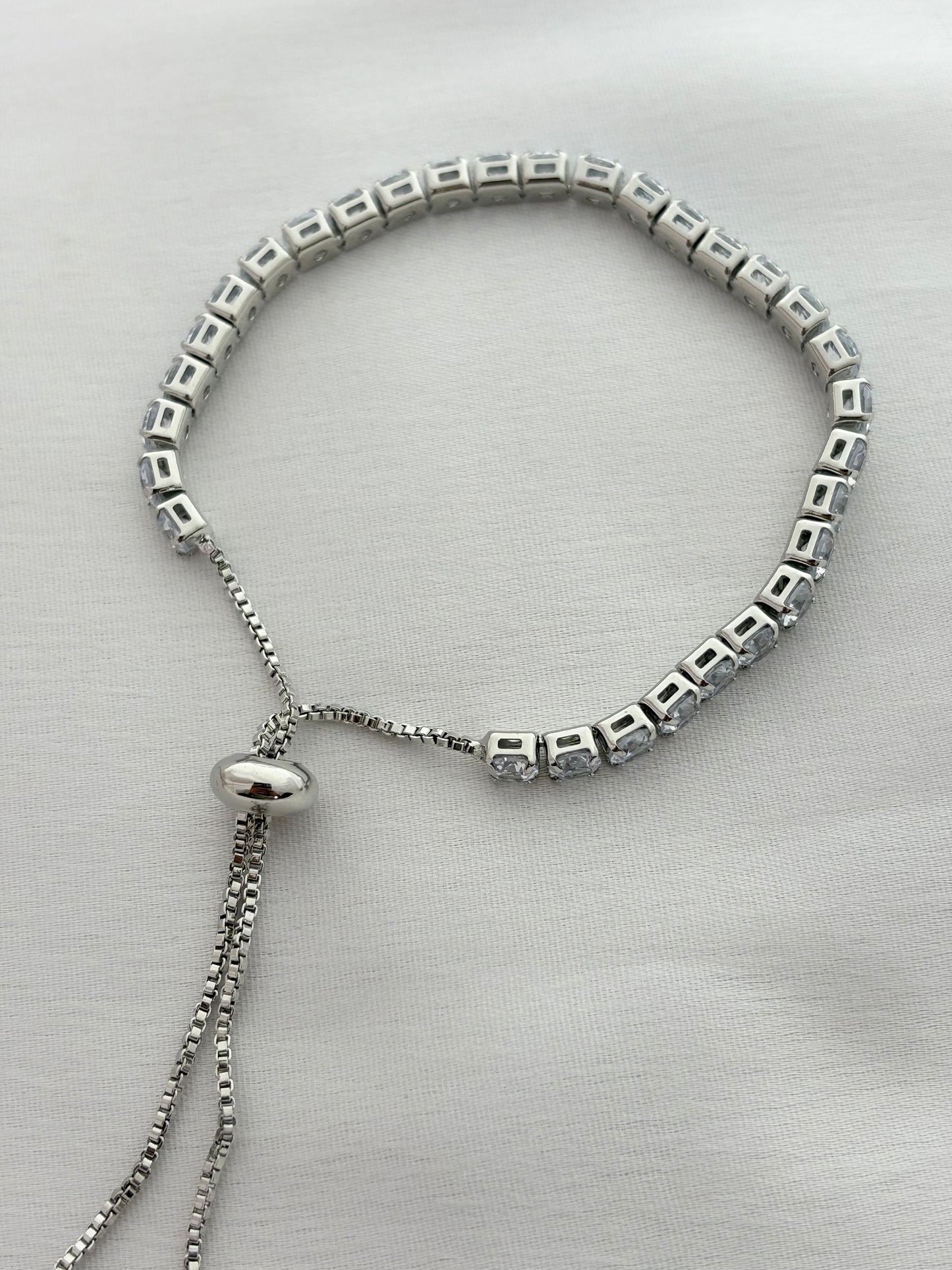 Silver CZ Tennis Bracelet