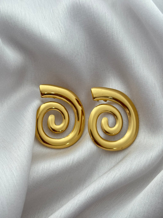 Golden Spiral Studs