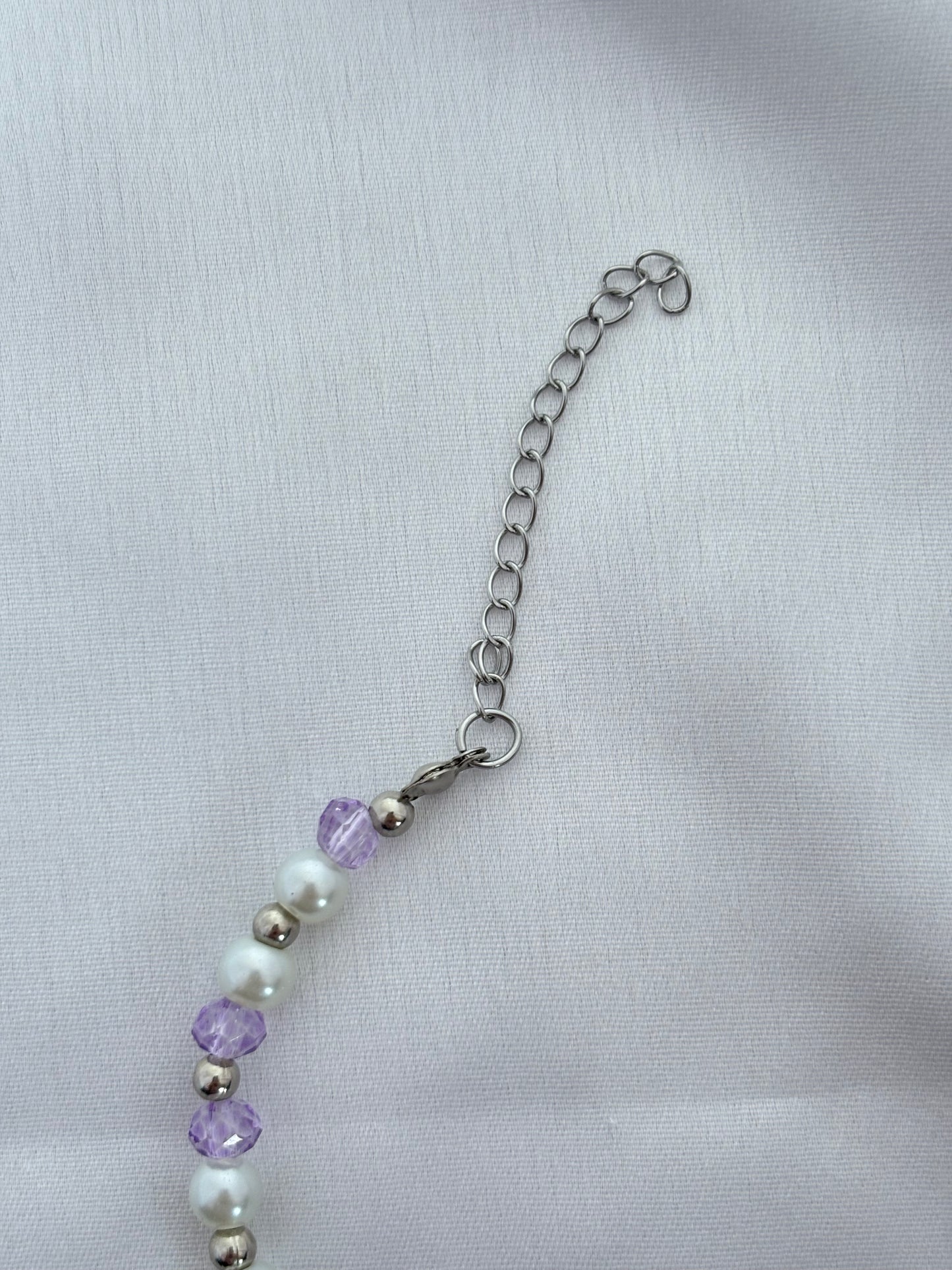 Lavender Pearl Bead Bracelet