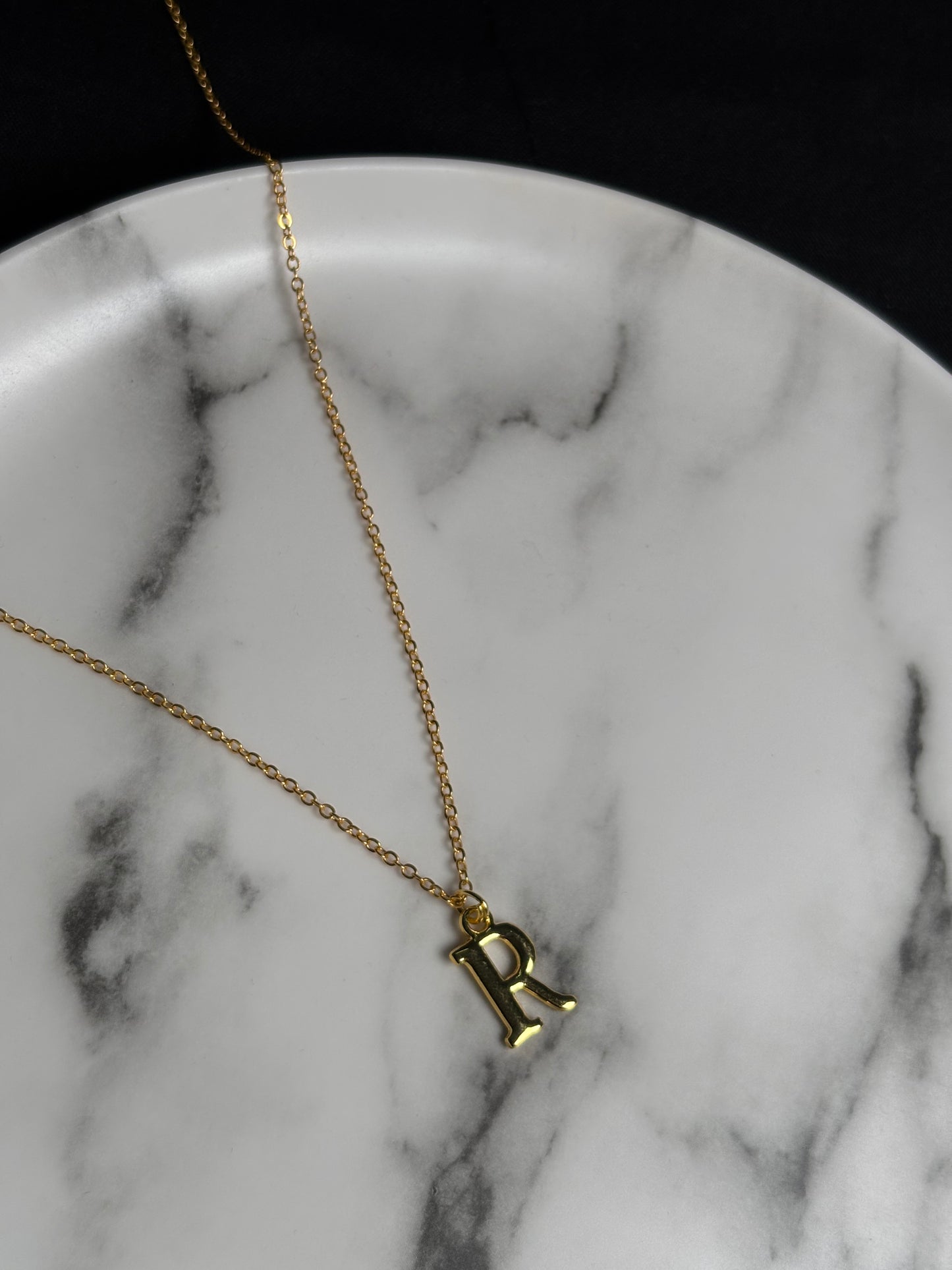 Golden Initial Necklaces