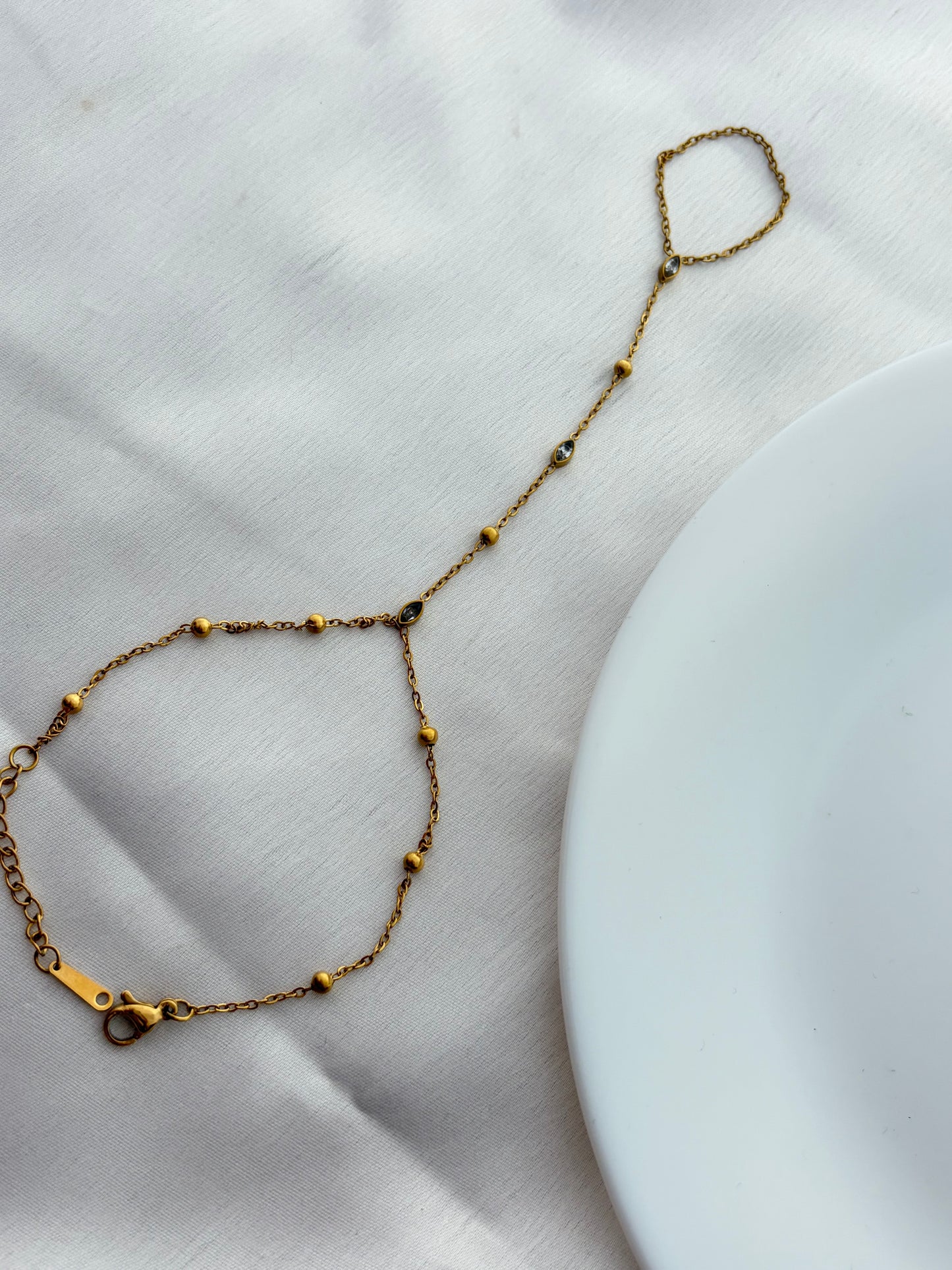 Delicate Anti-Tarnish Gold Hand Chain