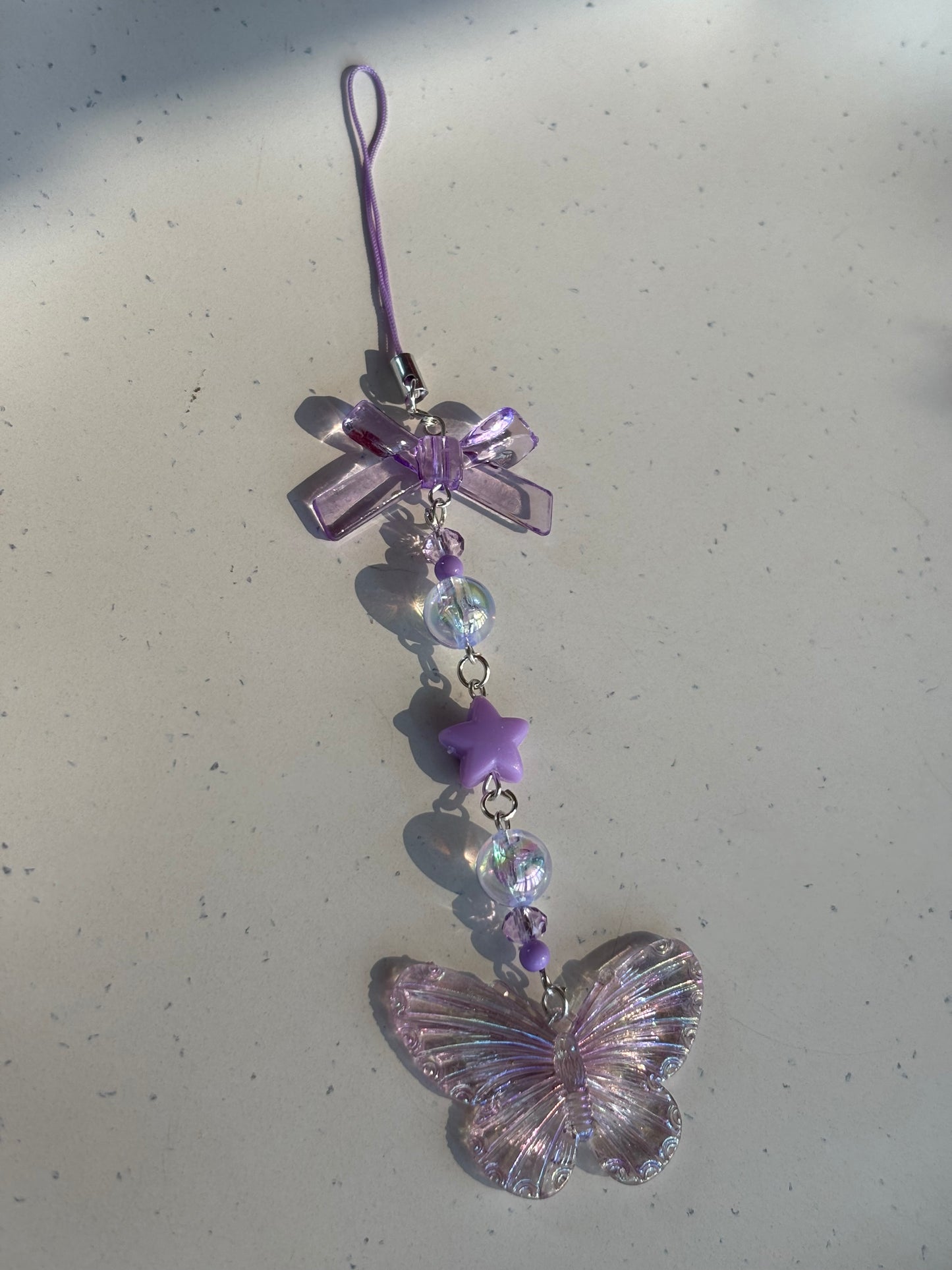 Iridescent Butterfly Phone Charms