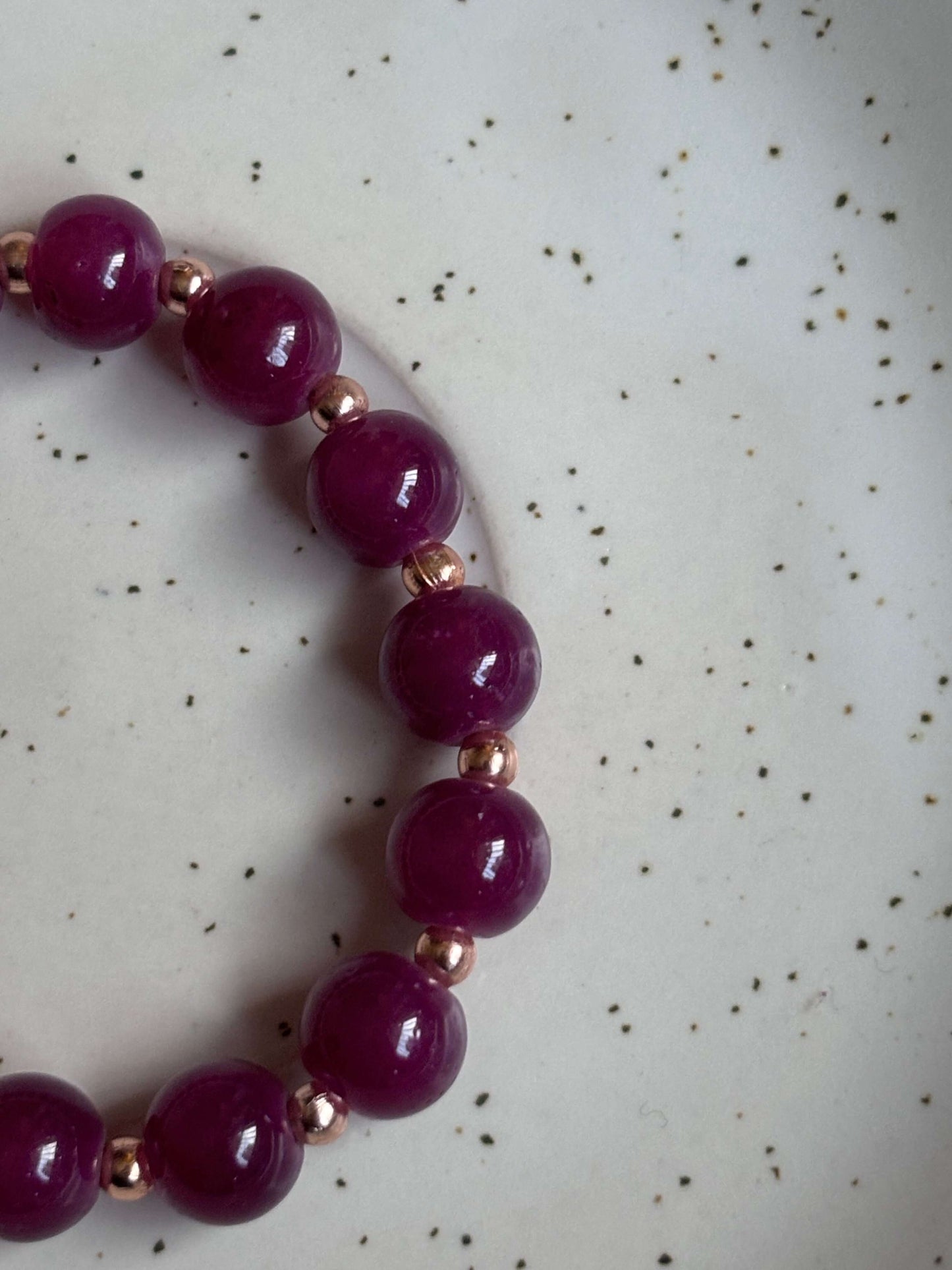 Maroon Gold Bracelet