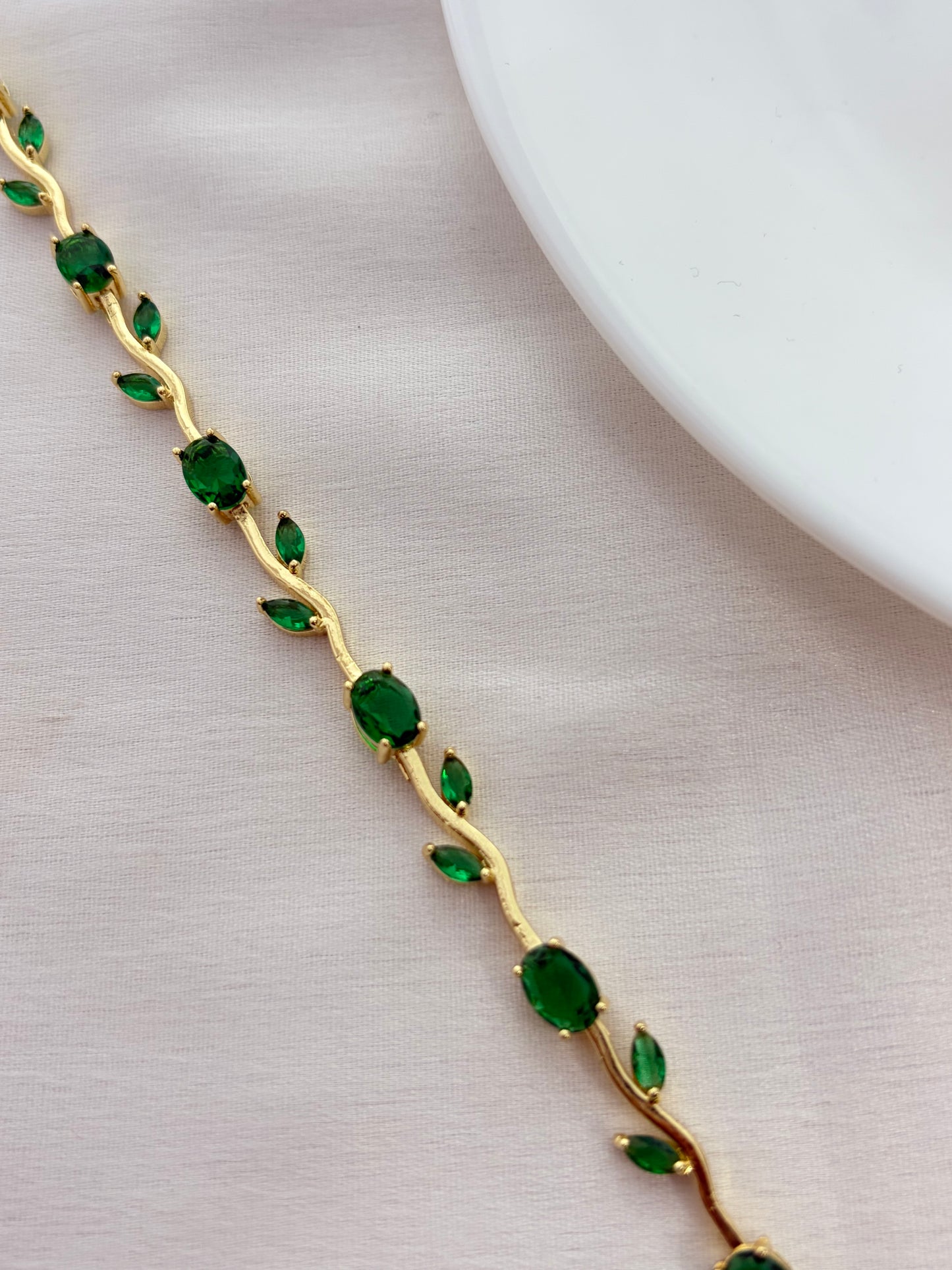 Emerald Green Vine Bracelet