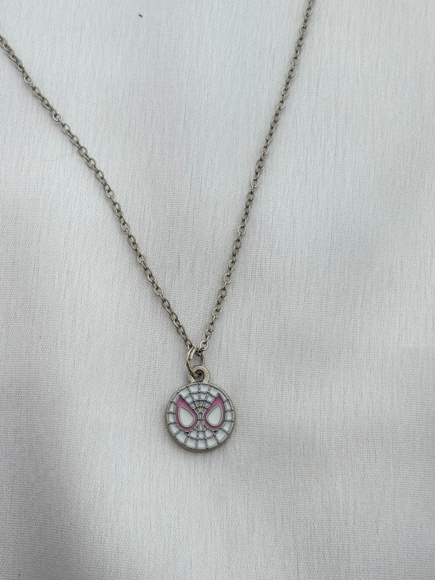 Silver Spider-Gwen Pendant Necklace