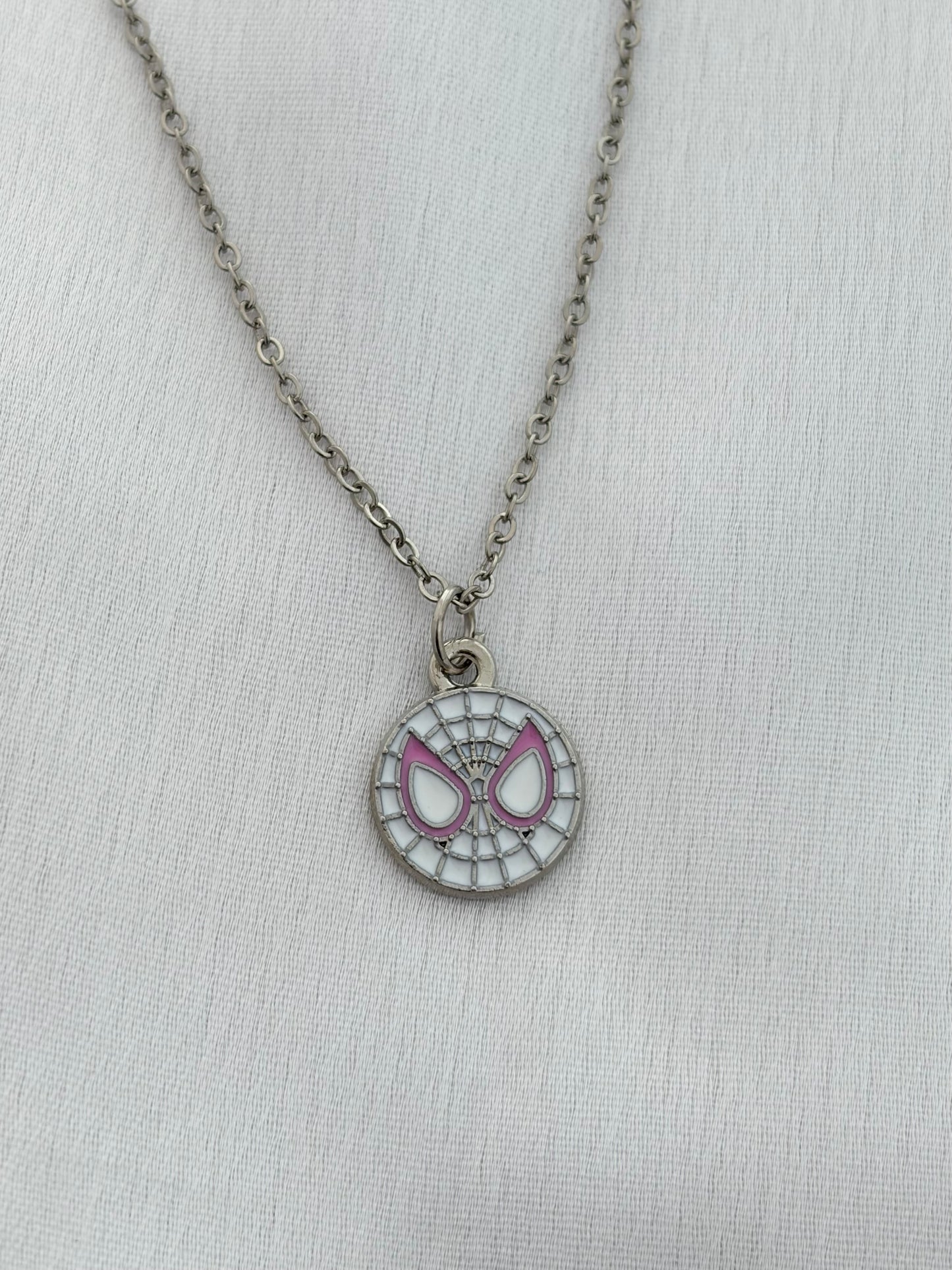 Spider-Man & Spider-Gwen Matching Couple Necklaces