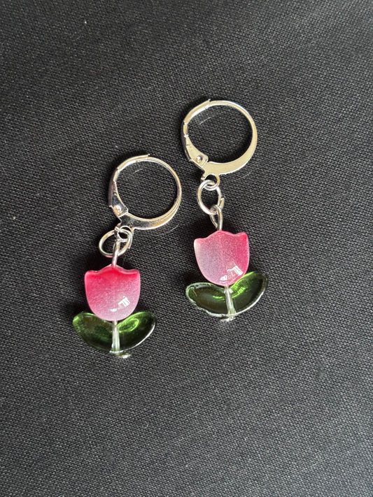 Tulip Blossom Elegance Earrings - Curvy Jewels