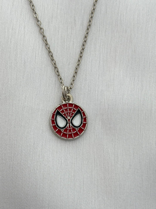 Silver Spider-Man Pendant Necklace