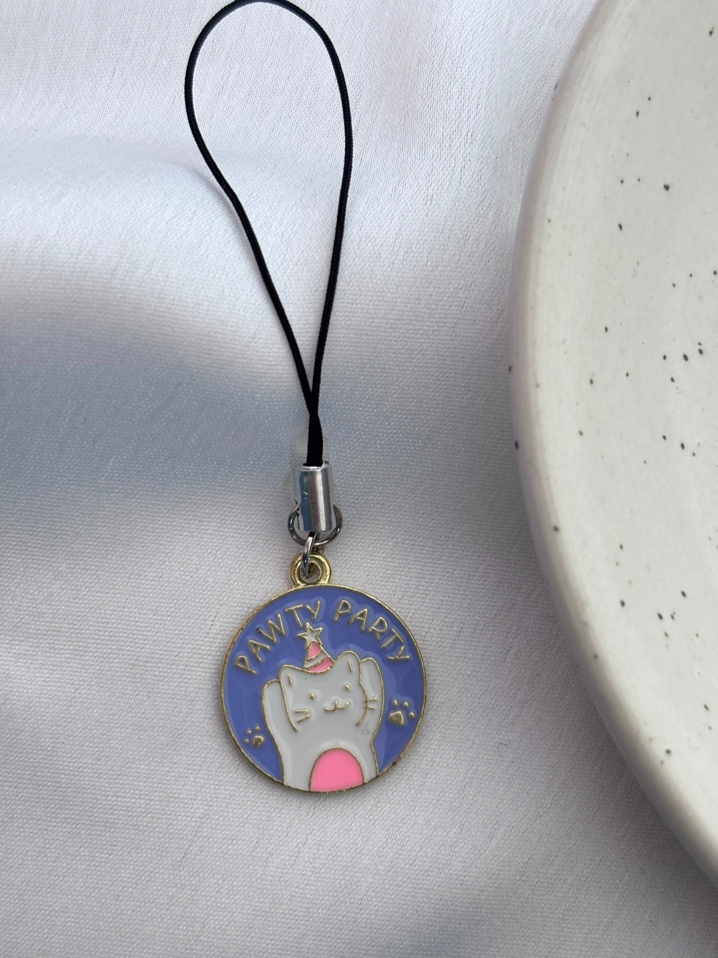 Pawty Party Cat Phone Charm